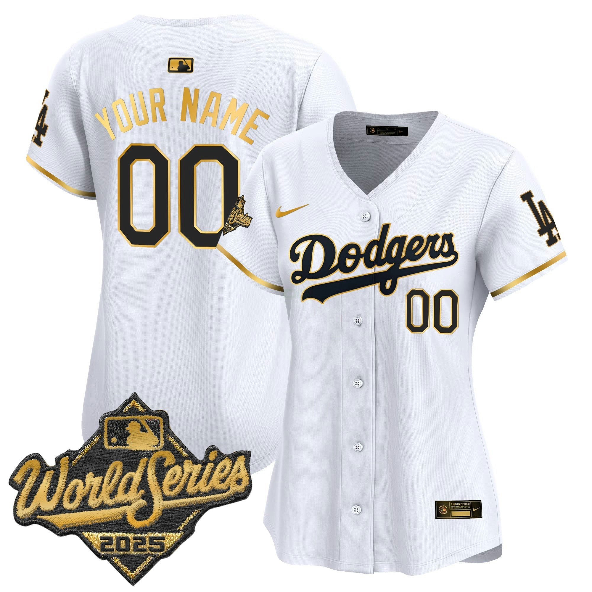Camisa MLB 2025 World Series Dourada Trim Vapor Premier Limited Jersey