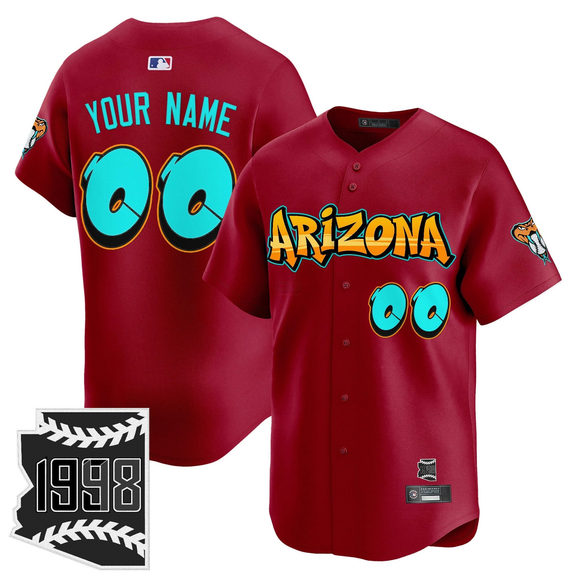 Camisa MLB Arizona ‘Graffiti Desert Ink Edition’ Vapor Premier Limited Jersey