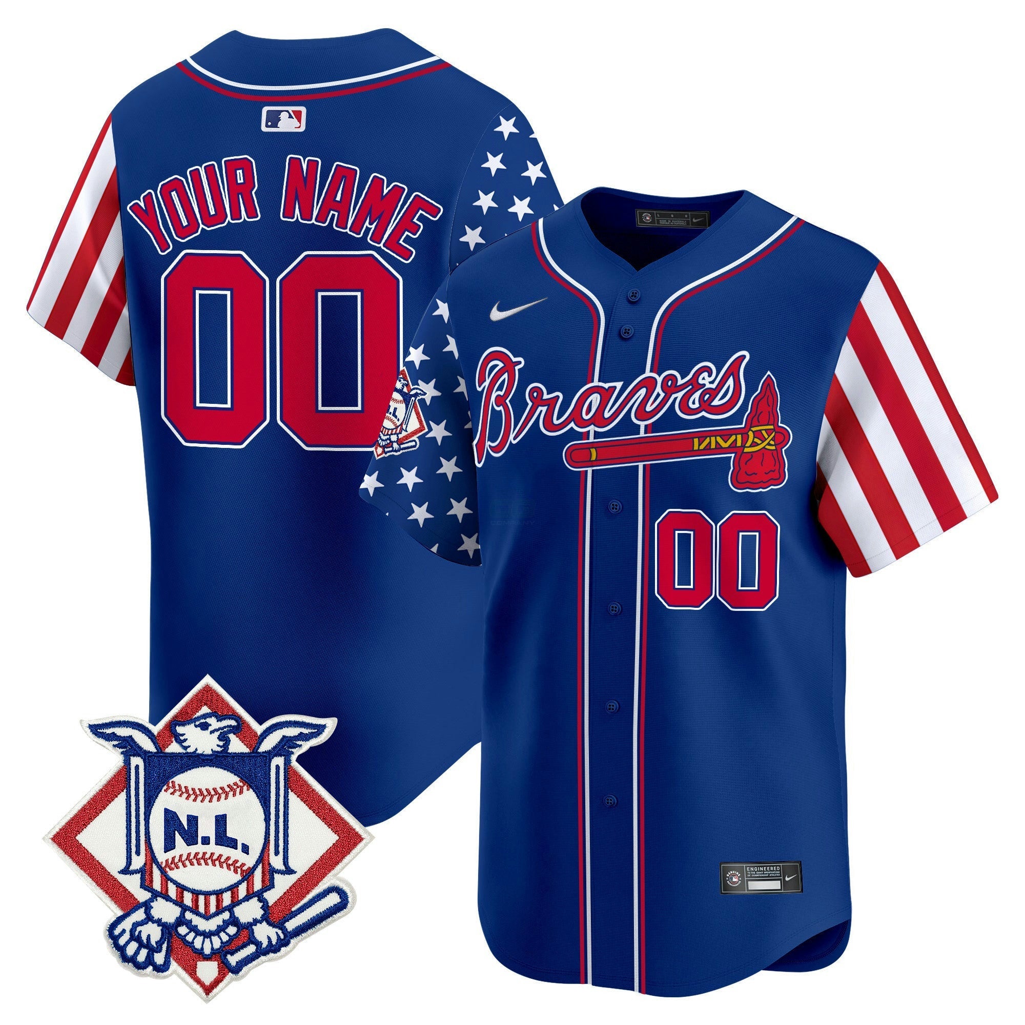 Camisa MLB Atlanta 2024 Fourth of July Vapor Premier Limited Jersey V2