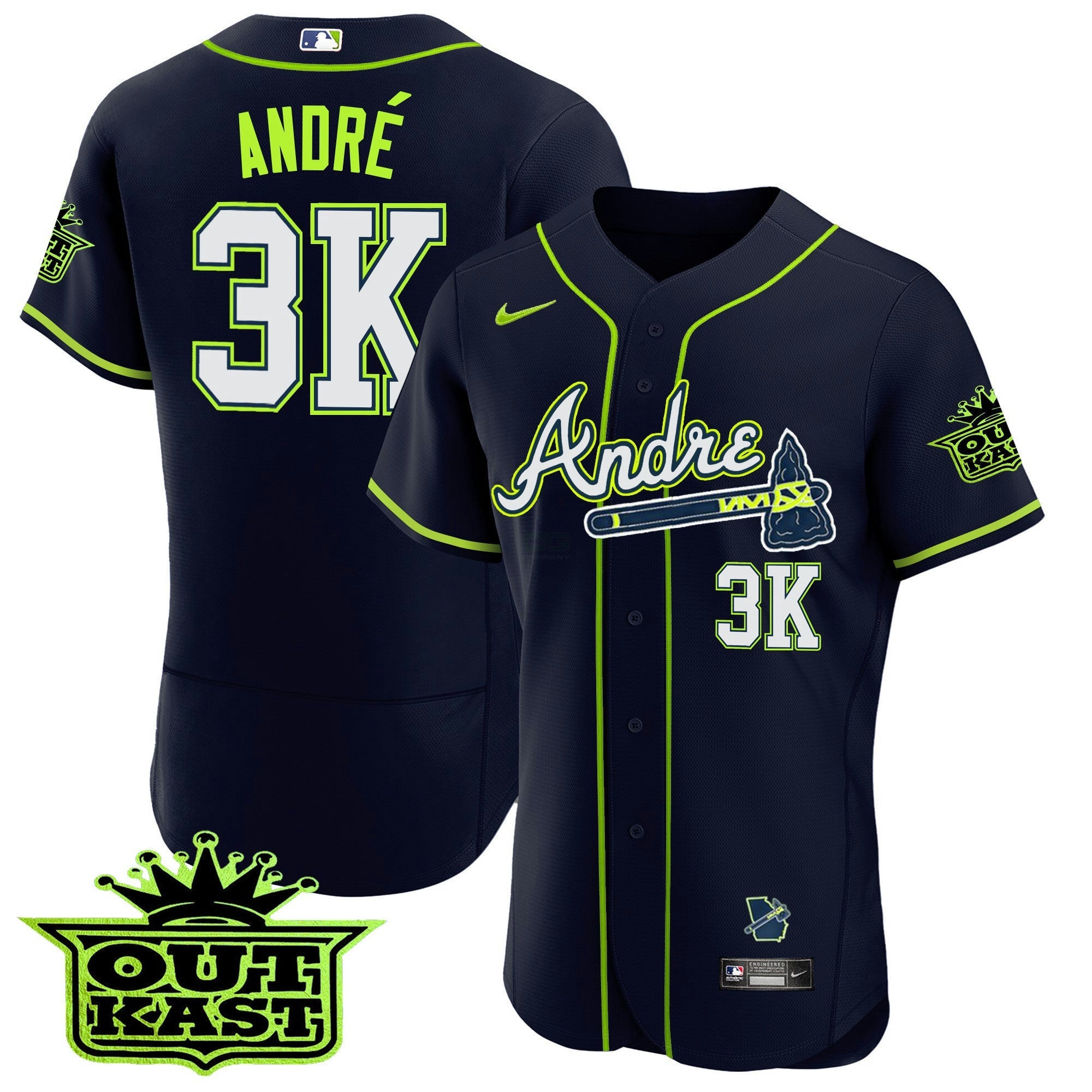 Camisa MLB Atlanta Andre Flex Base Jersey