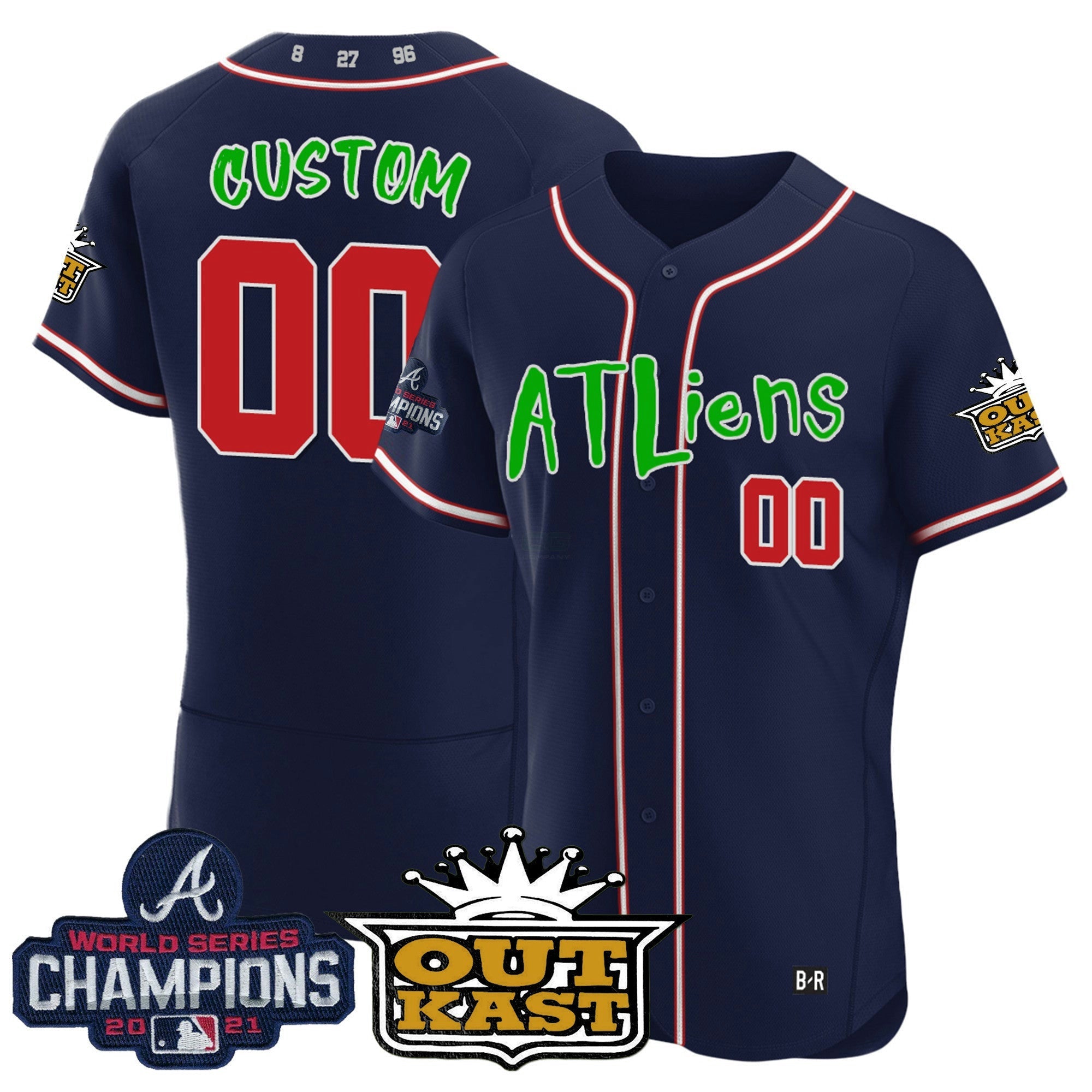 Camisa MLB Atlanta Atliens Champions Flex Base Jersey