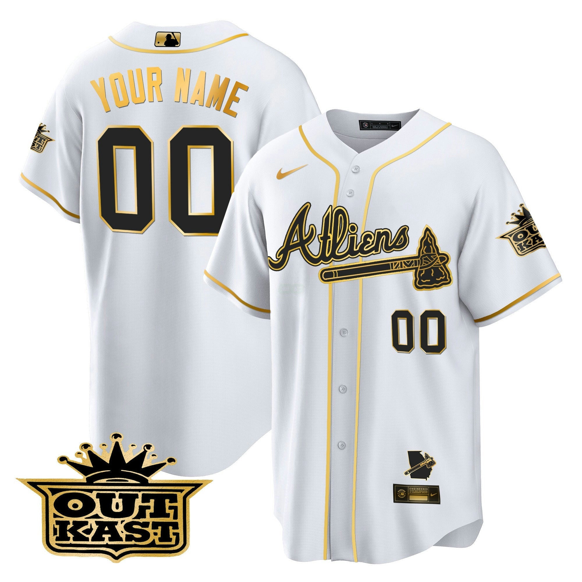 Camisa MLB Atlanta Atliens Cool Base Jersey V2