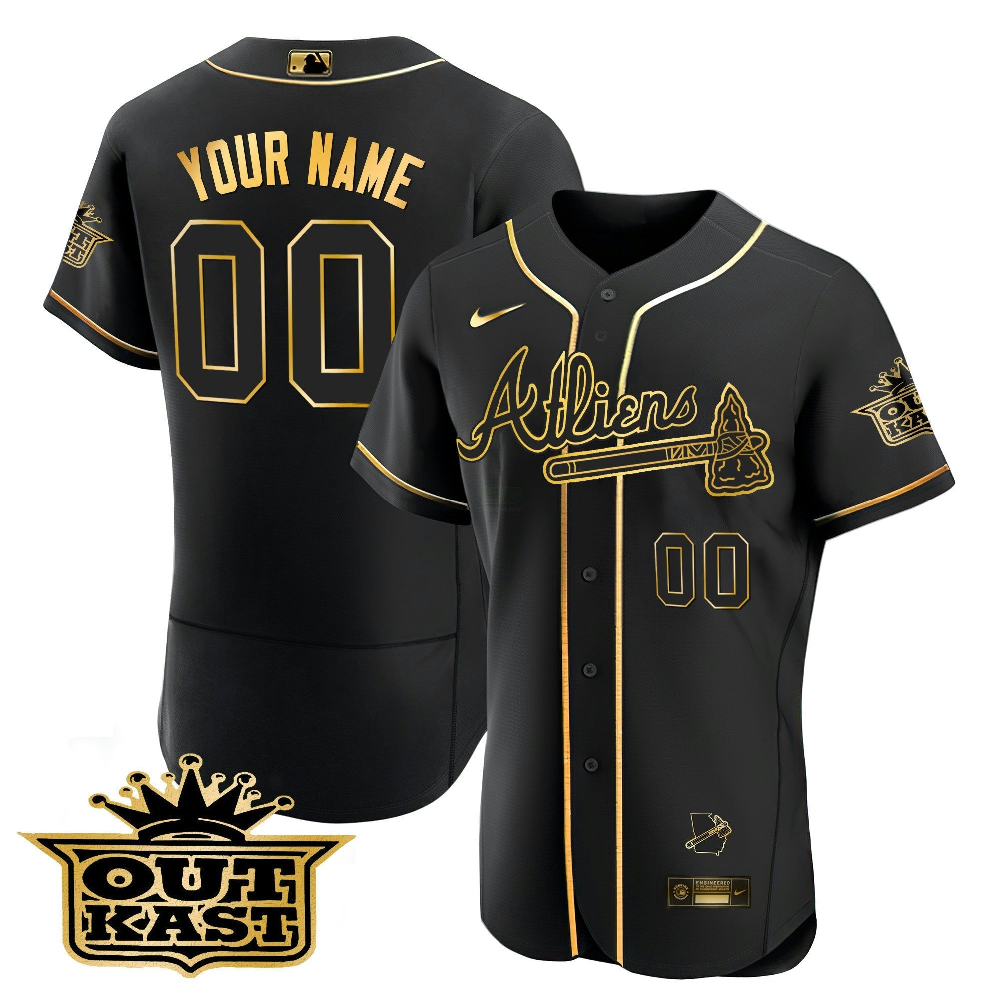 Camisa MLB Atlanta Atliens Flex Base Jersey V2