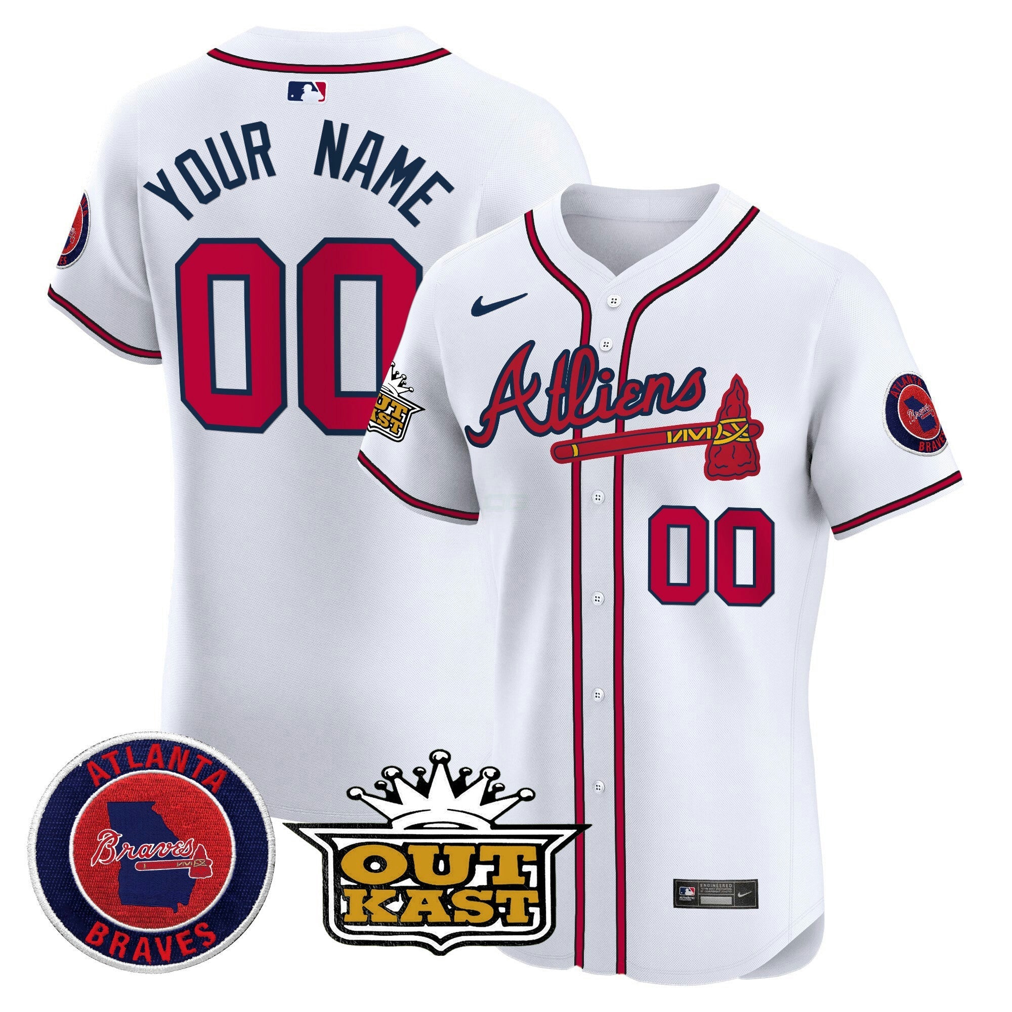 Camisa MLB Atlanta Atliens Vapor Premier Elite Jersey