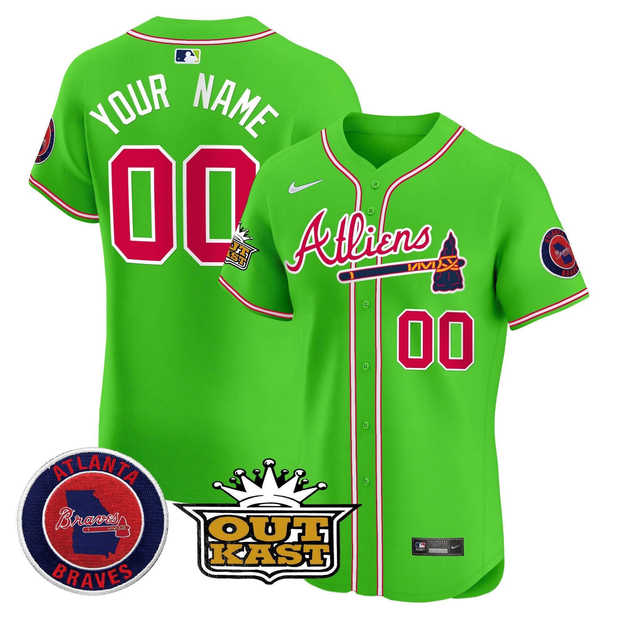 Camisa MLB Atlanta Atliens Vapor Premier Elite Jersey