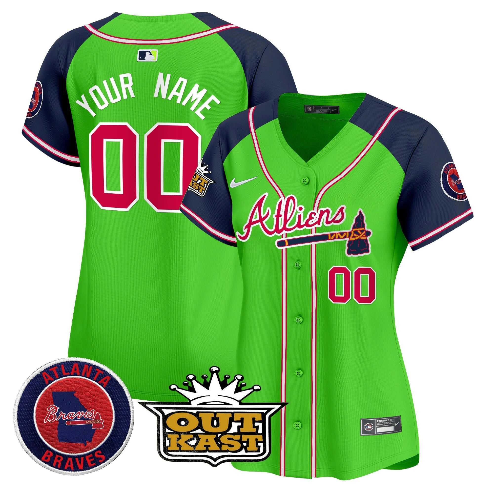 Camisa MLB Atlanta Atliens Vapor Premier Elite Jersey