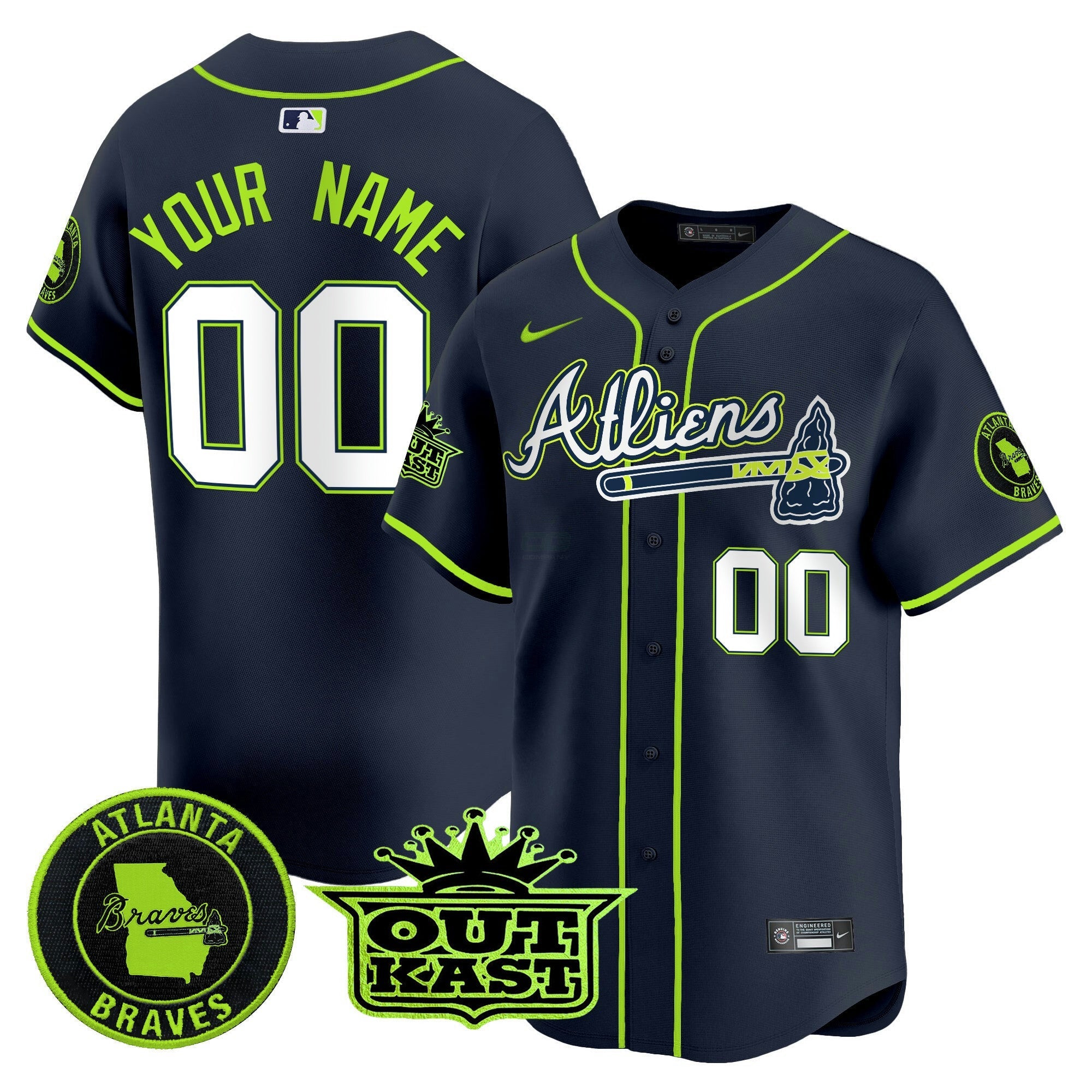 Camisa MLB Atlanta Atliens Vapor Premier Limited Jersey
