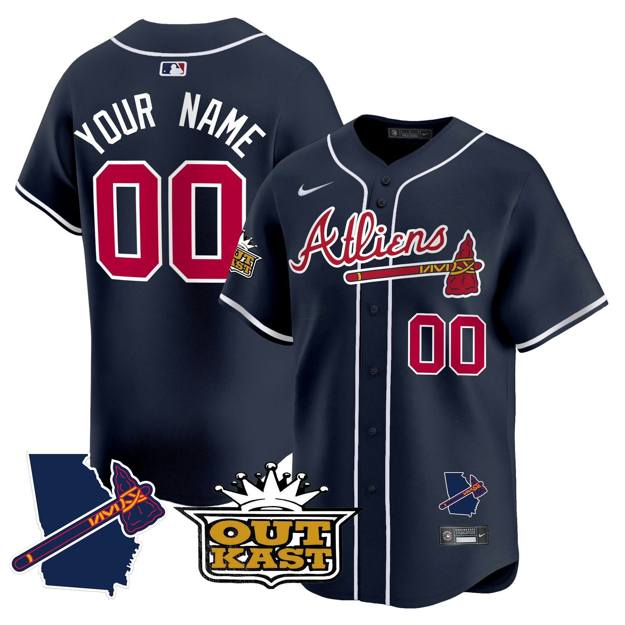 Camisa MLB Atlanta Atliens Vapor Premier Limited Jersey V2