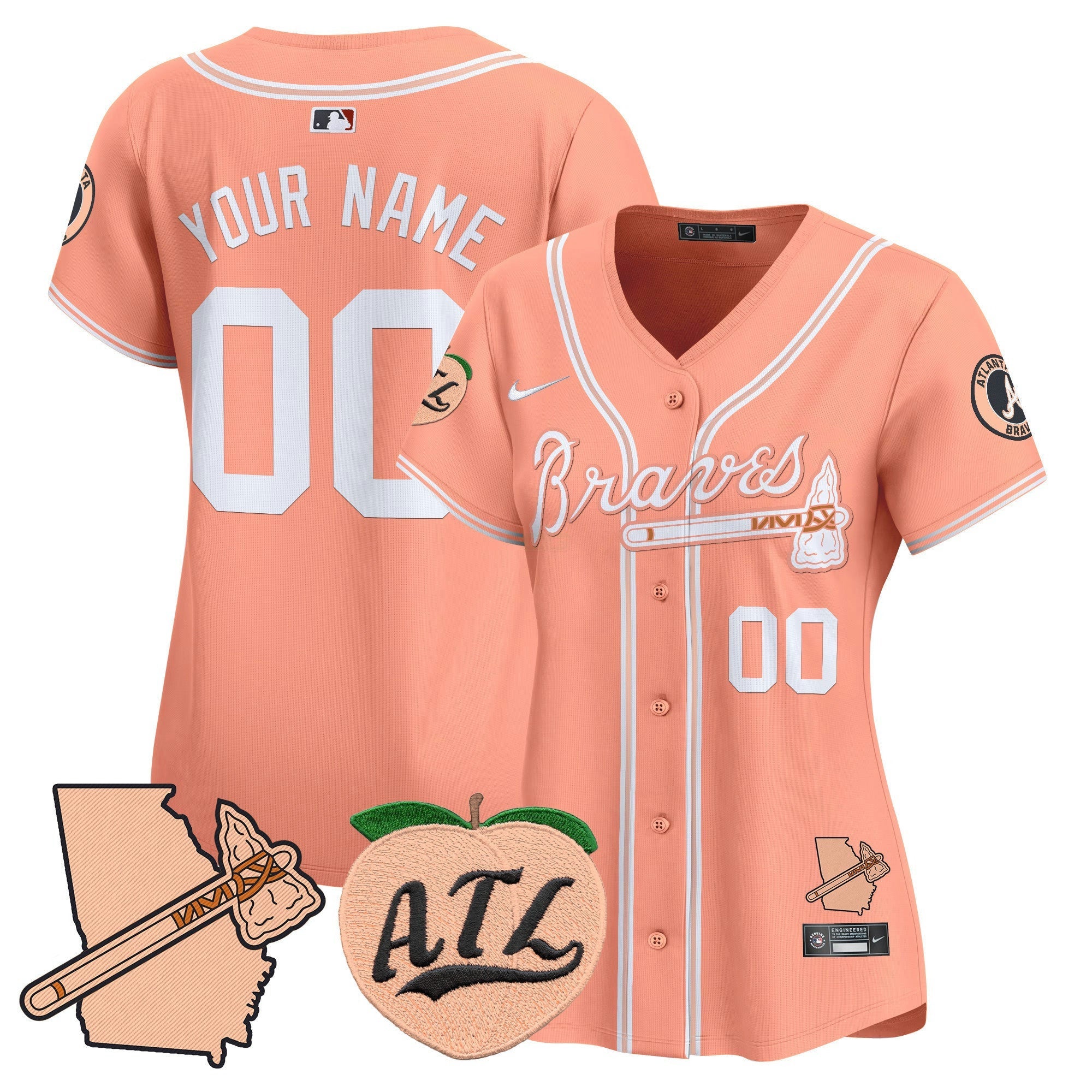 Camisa MLB Atlanta Peach Vapor Premier Limited Jersey