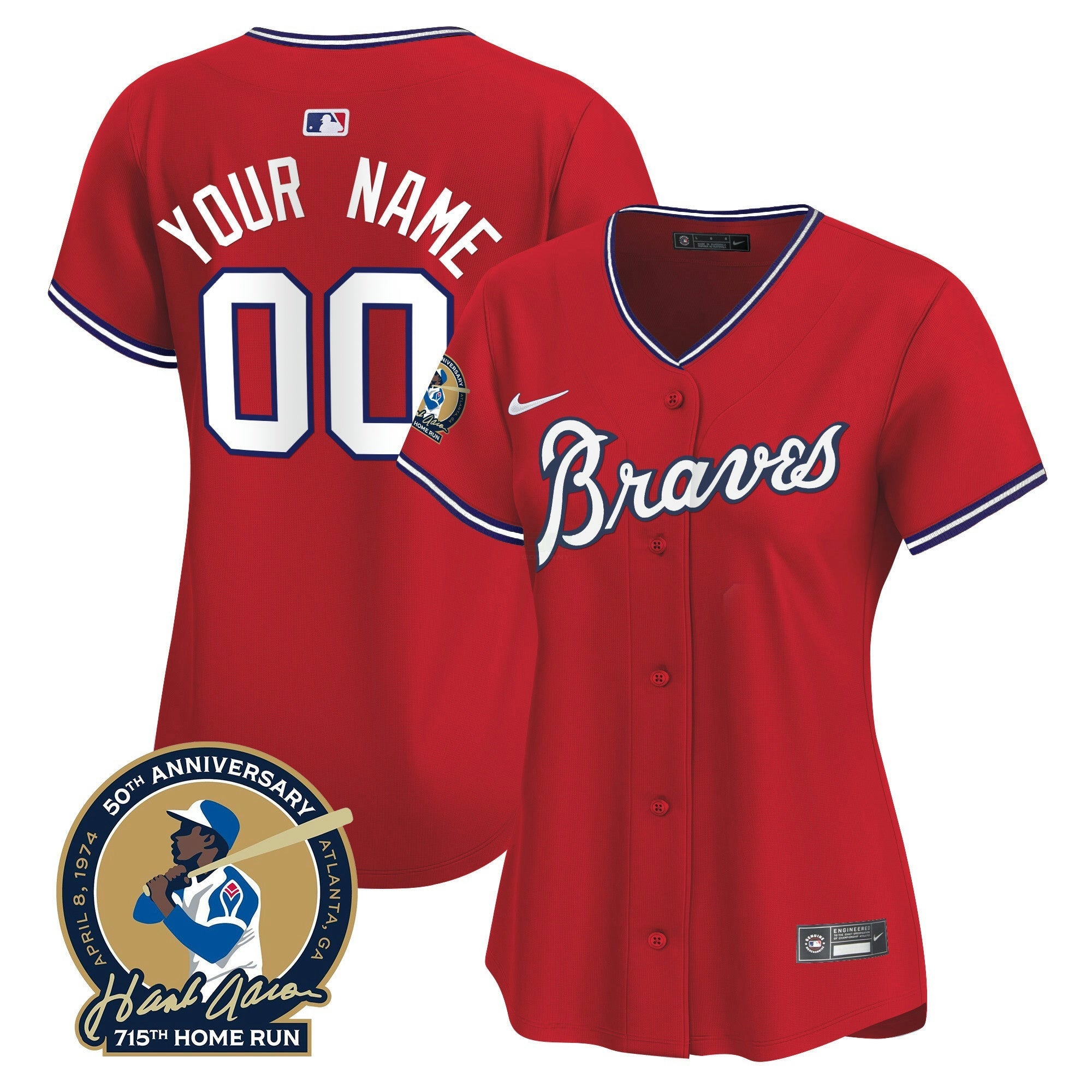 Camisa MLB Atlanta Throwback 1974 – 1982 Vapor Premier Limited Jersey