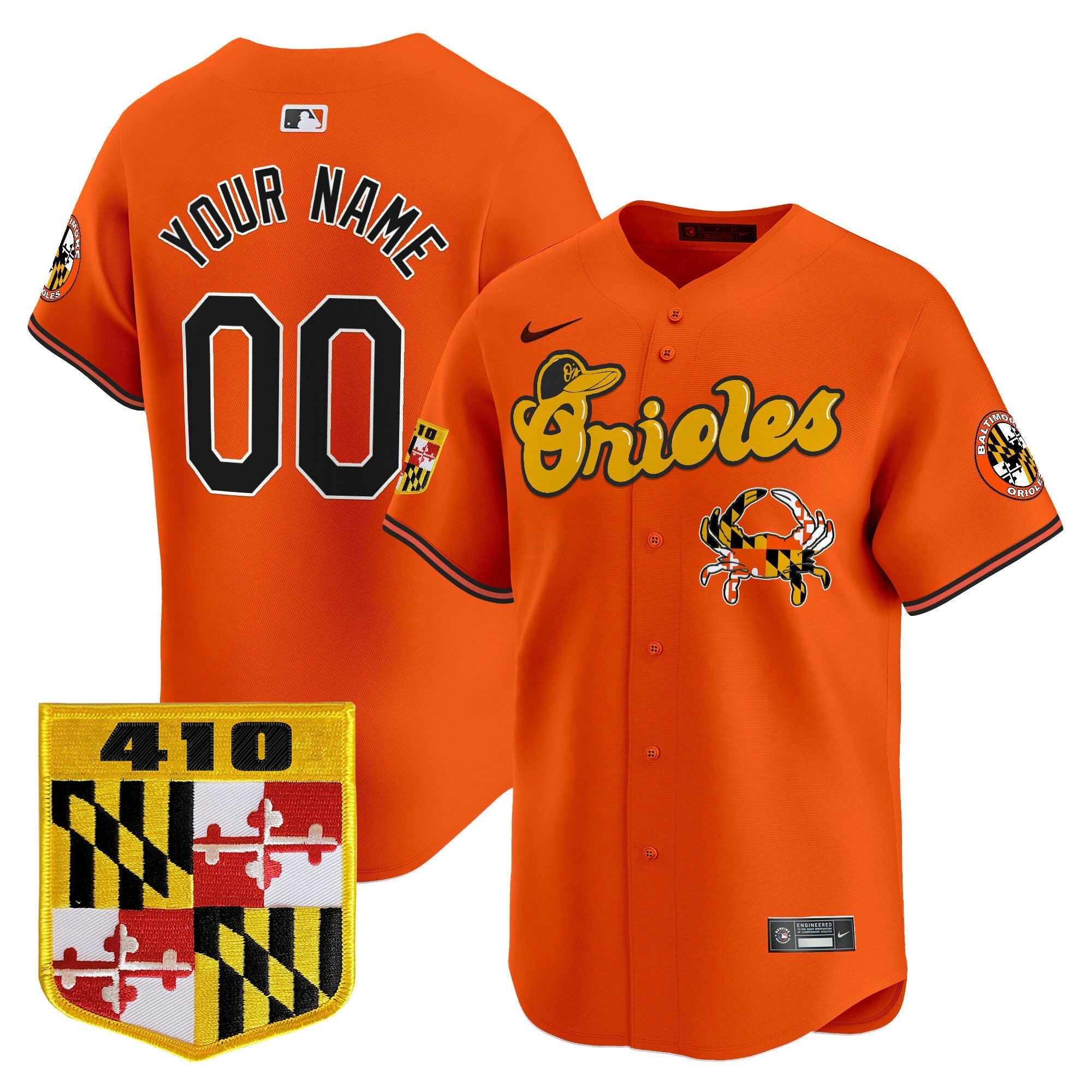 Camisa MLB Baltimore 410 & Chesapeake Crab Patch Vapor Premier Limited Jersey