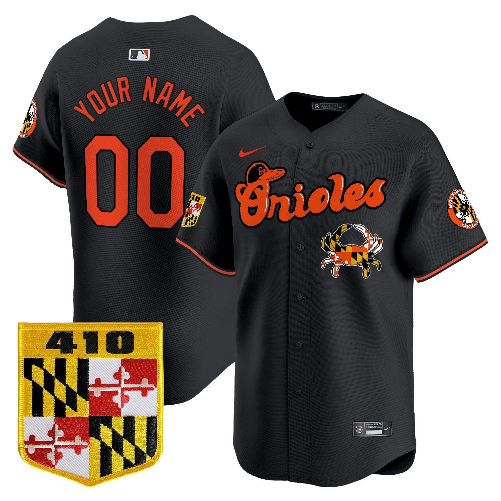 Camisa MLB Baltimore 410 & Chesapeake Crab Patch Vapor Premier Limited Jersey