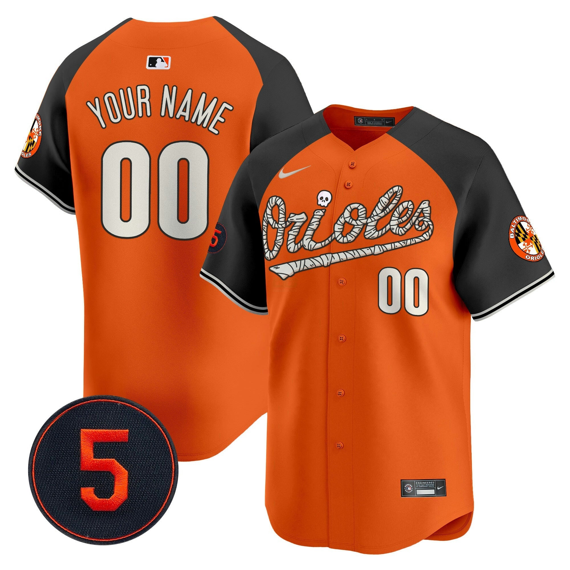 Camisa MLB Baltimore Halloween Vapor Premier Limited Jersey