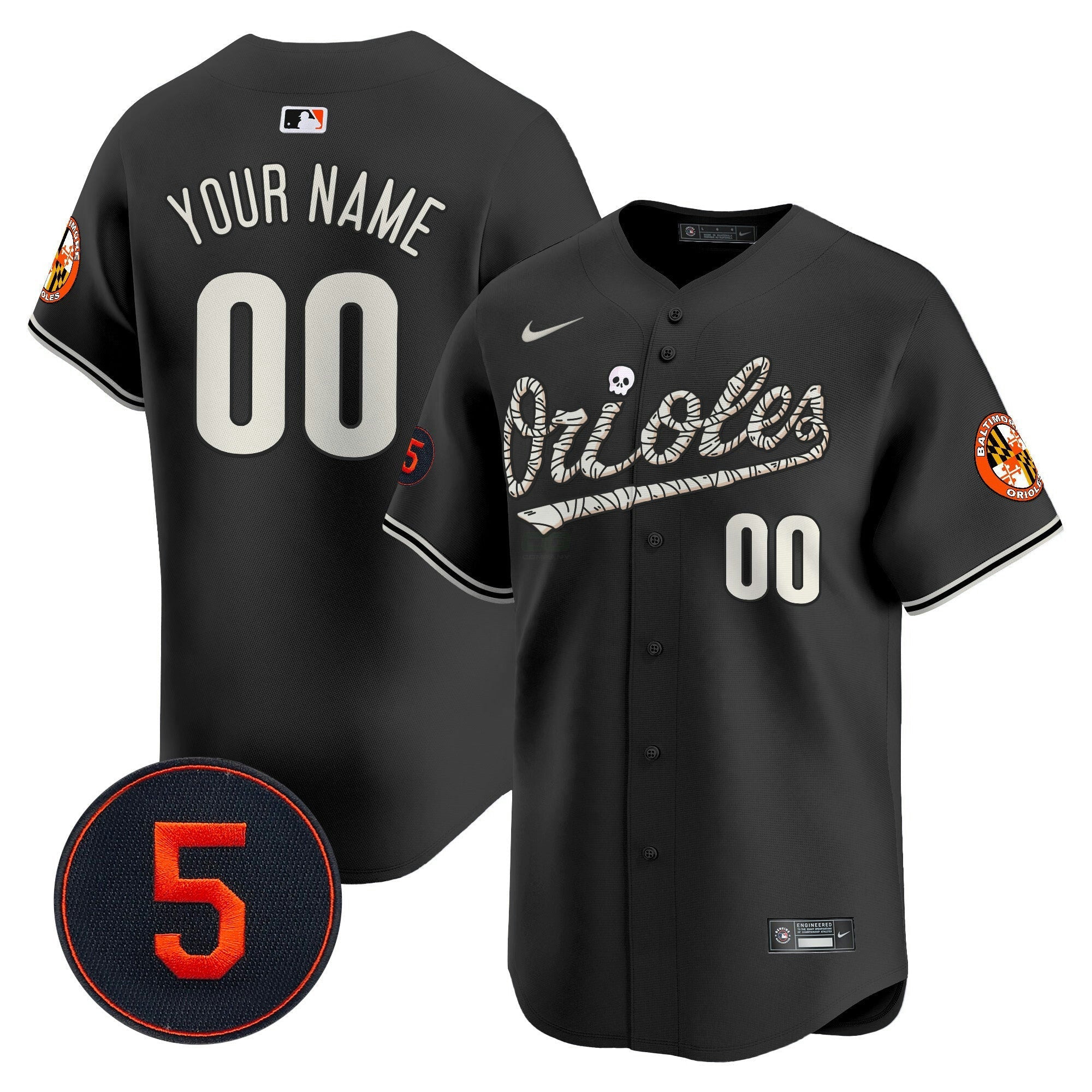 Camisa MLB Baltimore Halloween Vapor Premier Limited Jersey