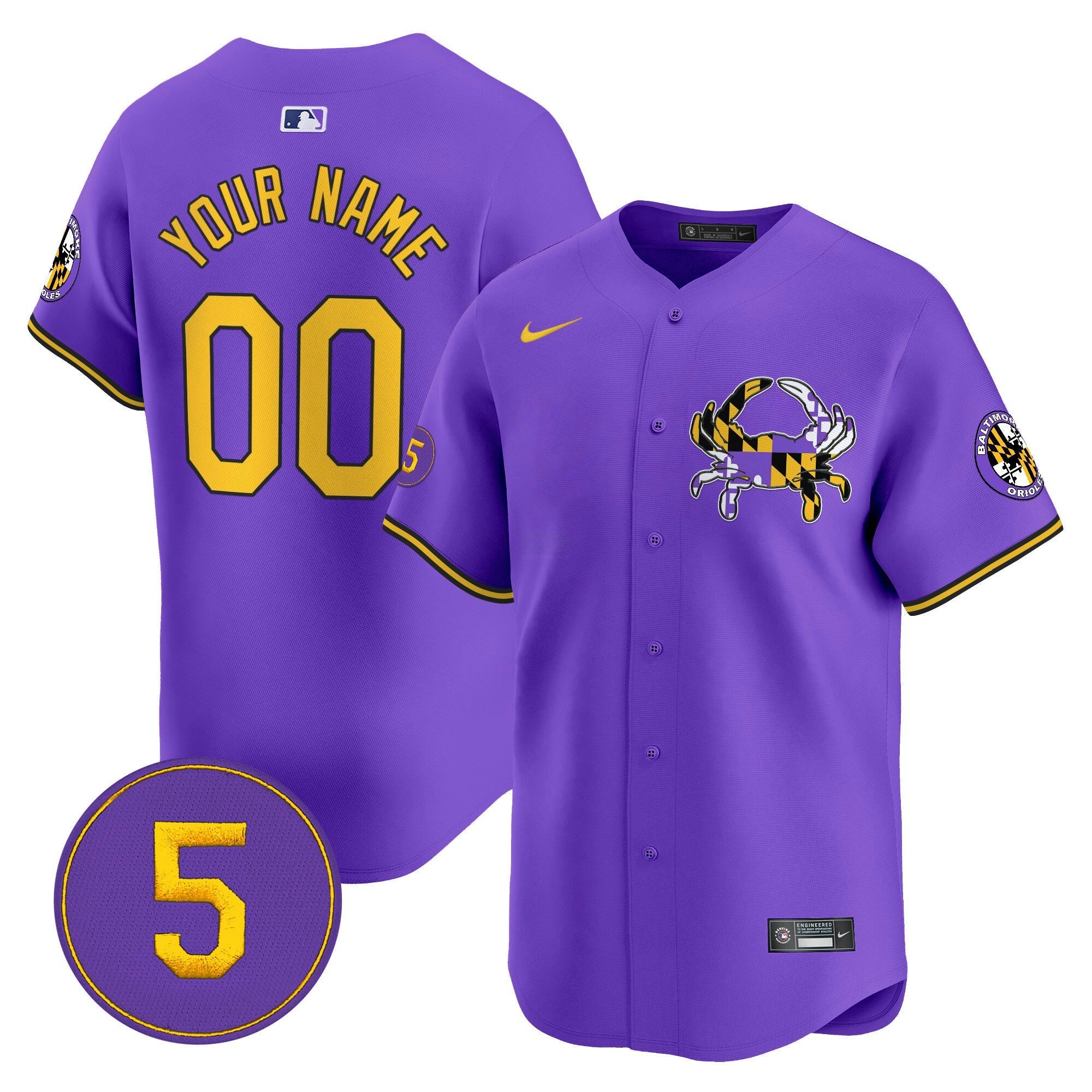 Camisa MLB Baltimore Purple Vapor Premier Limited Jersey