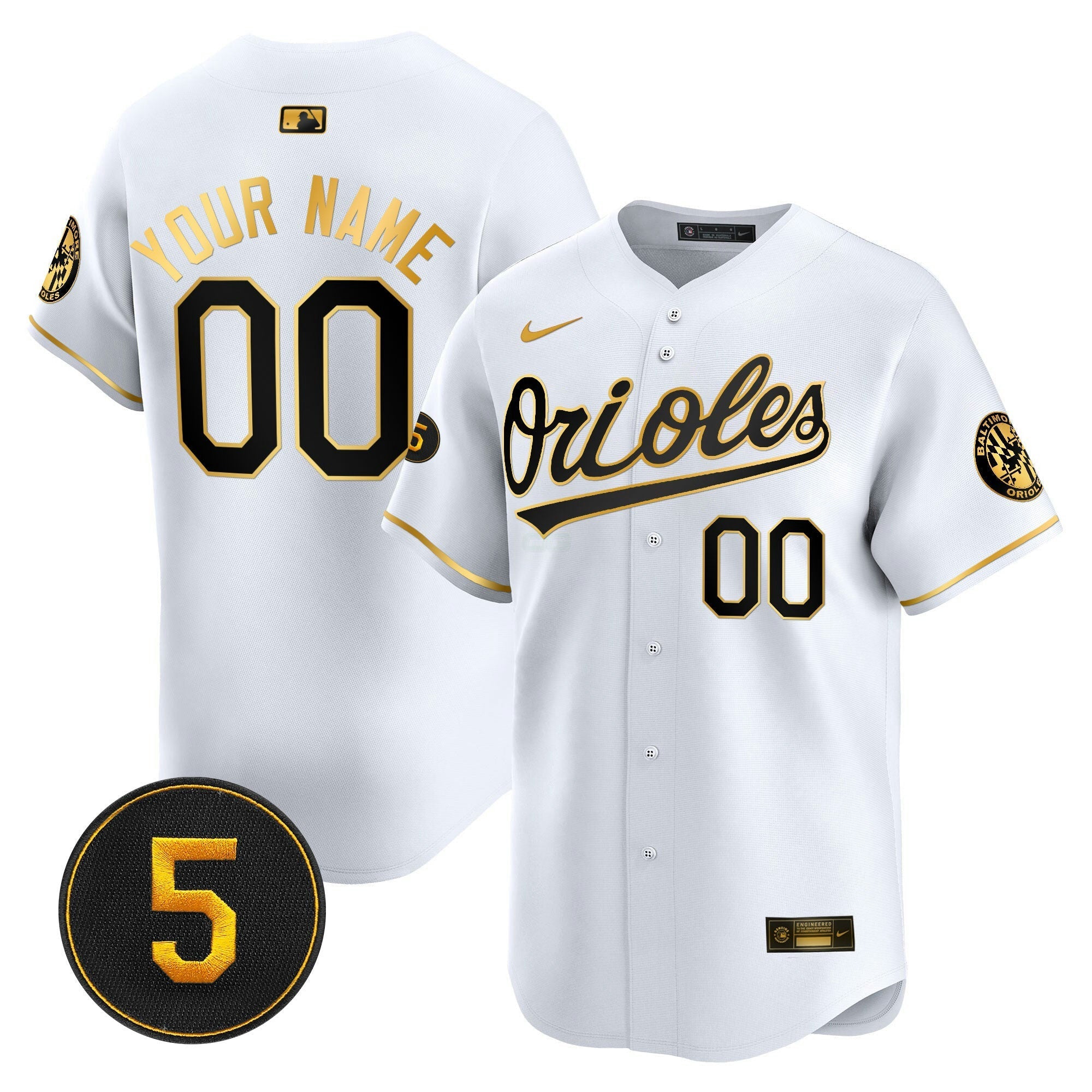 Camisa MLB Baltimore Robinson Patch Vapor Premier Limited Jersey