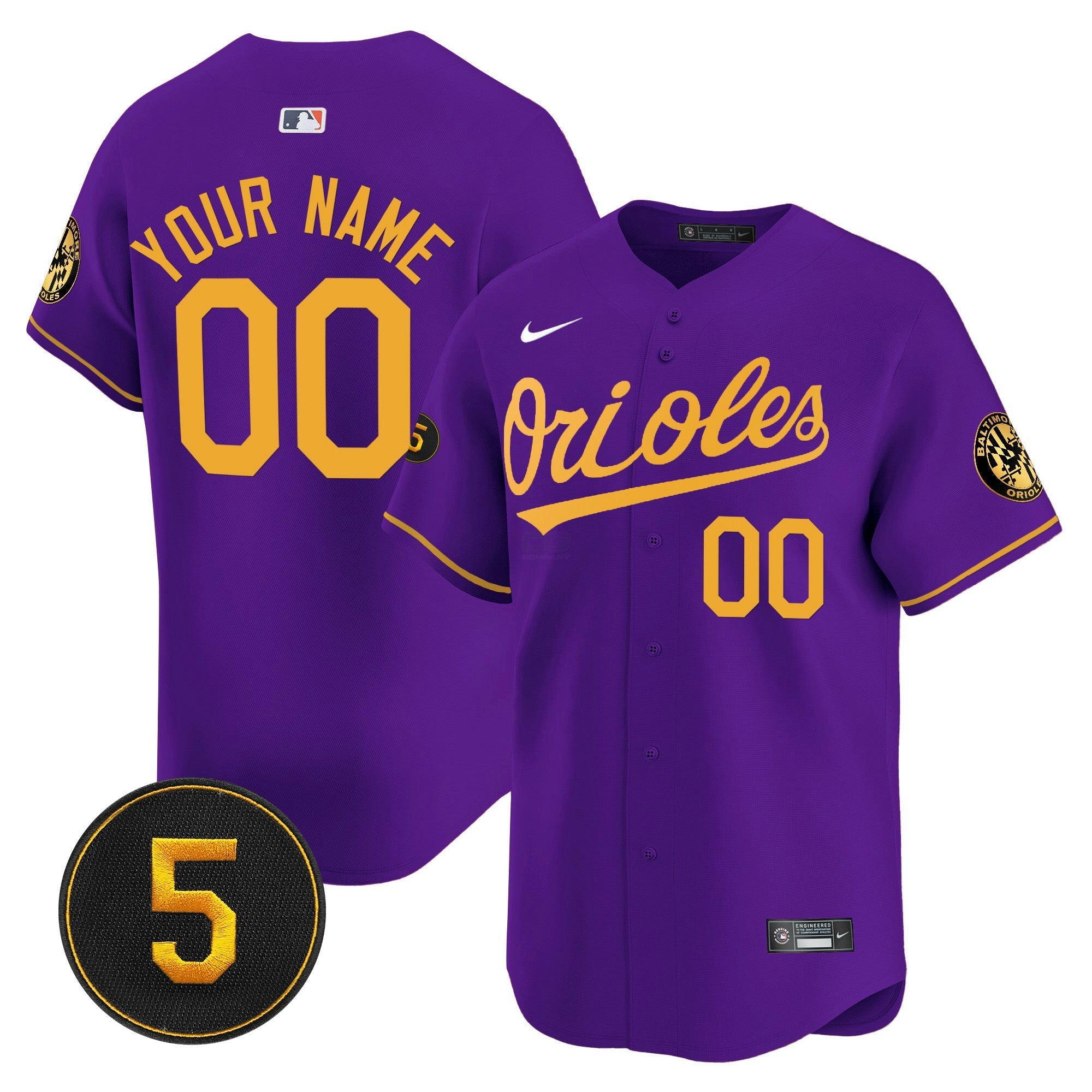 Camisa MLB Baltimore Robinson Patch Vapor Premier Limited Jersey