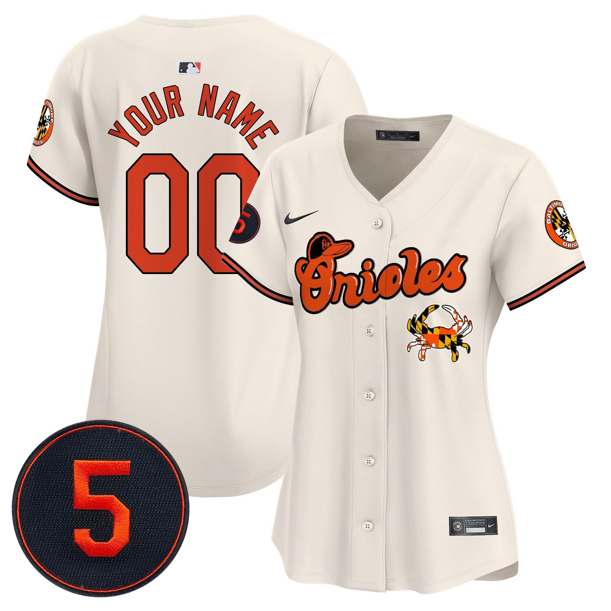Camisa MLB Baltimore Robinson Patch Vapor Premier Limited Jersey V6