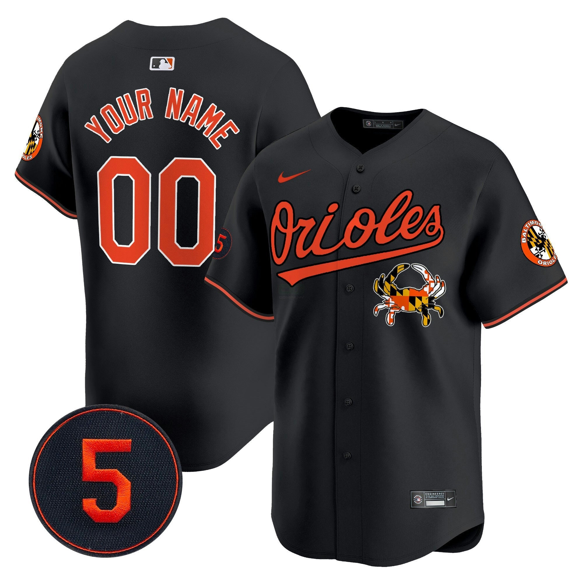 Camisa MLB Baltimore Robinson Patch Vapor Premier Limited Jersey V9