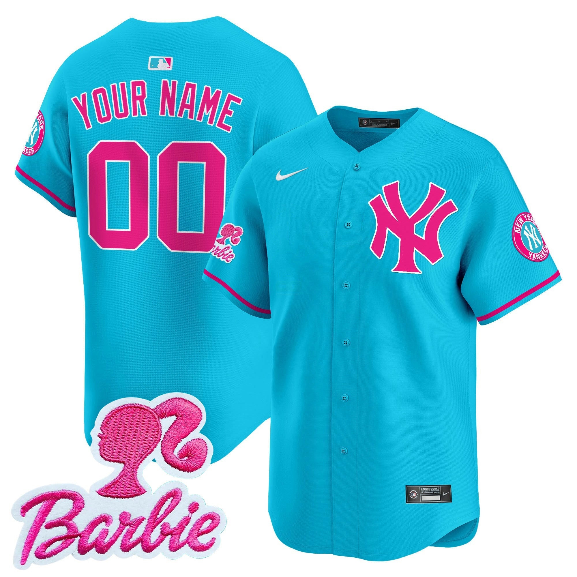 Camisa MLB Barbie Patch Vapor Premier Limited Jersey