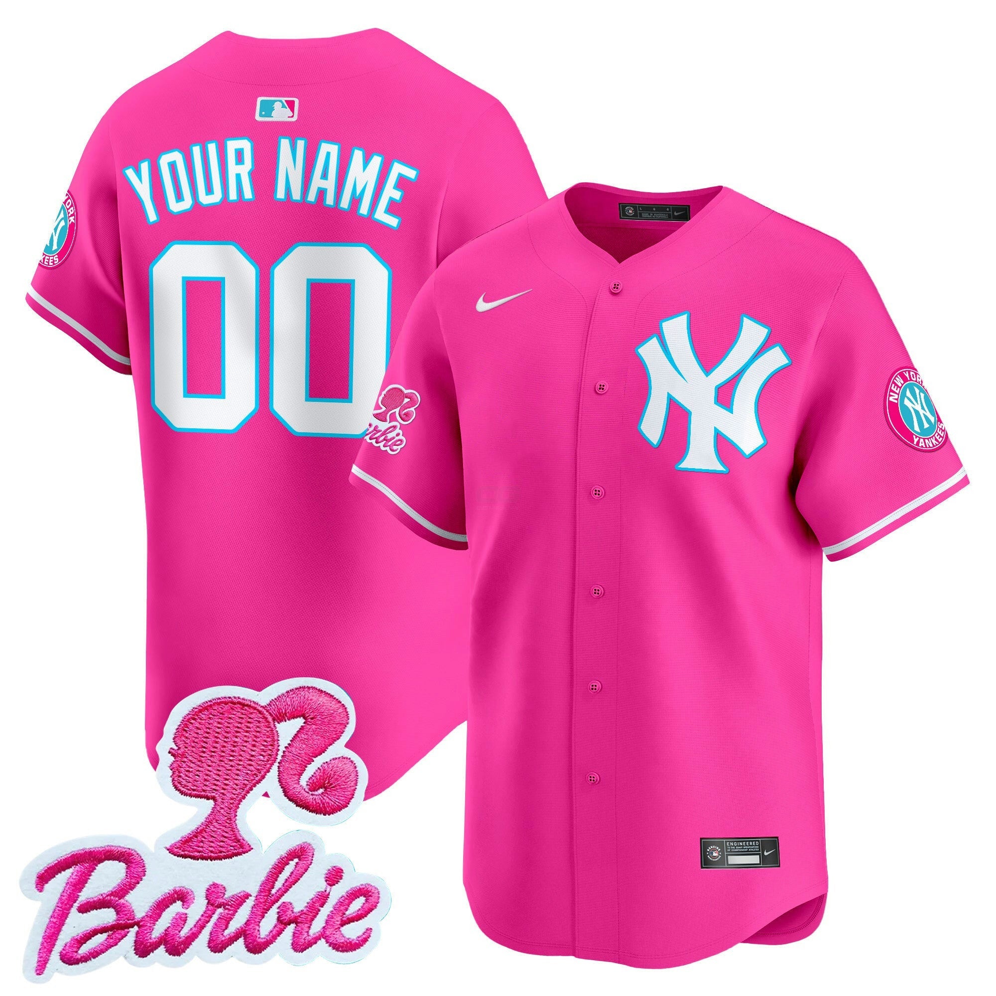 Camisa MLB Barbie Patch Vapor Premier Limited Jersey