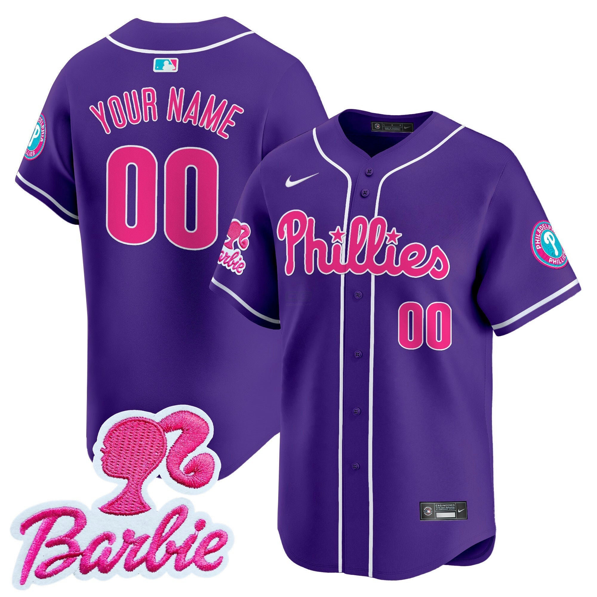 Camisa MLB Barbie Patch Vapor Premier Limited Jersey