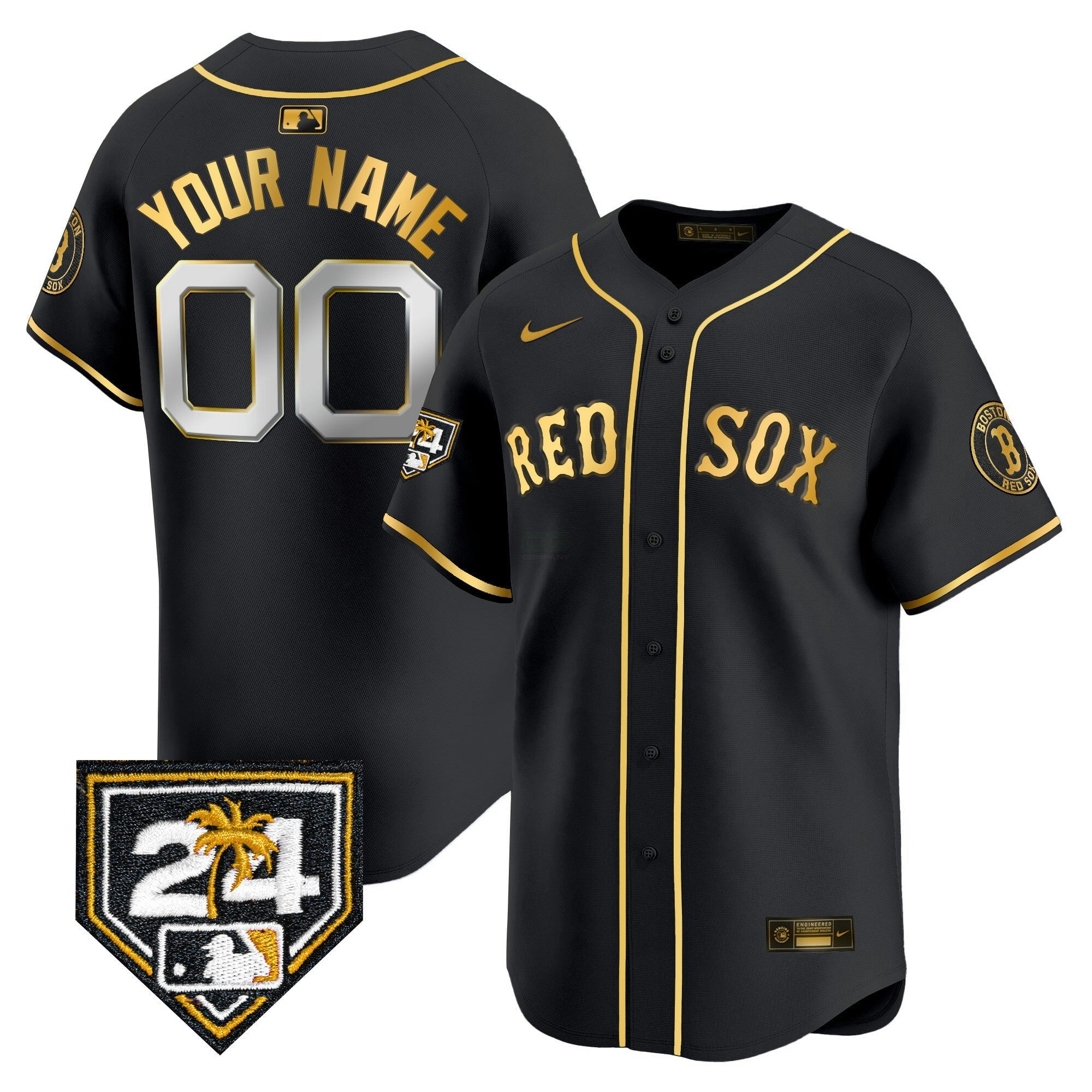 Camisa MLB Boston 2024 Spring Training Patch Vapor Premier Limited Jersey