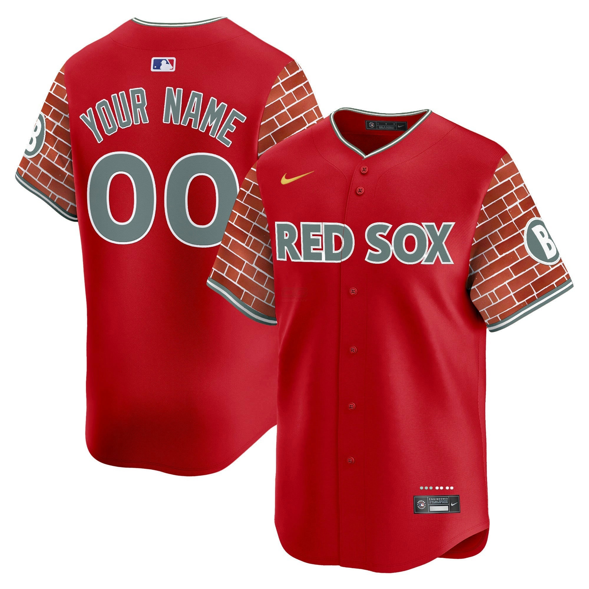 Camisa MLB Boston 2025 Fenway Red Brick Style Vapor Premier Limited Jersey – Stitched