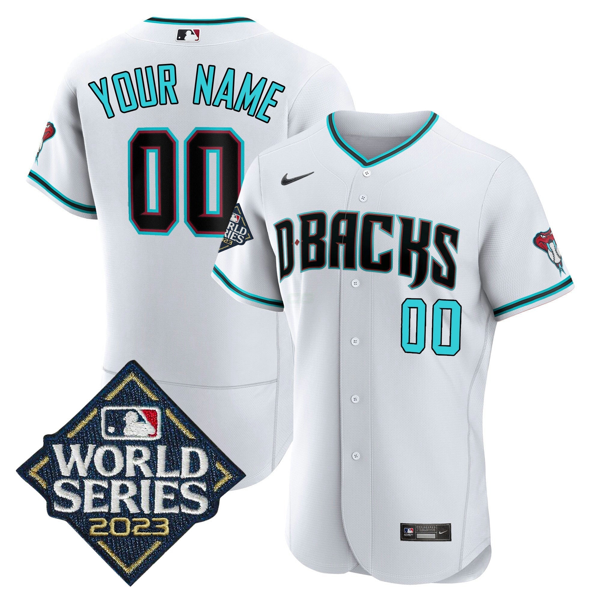 Camisa MLB Branca 2023 World Series Jersey