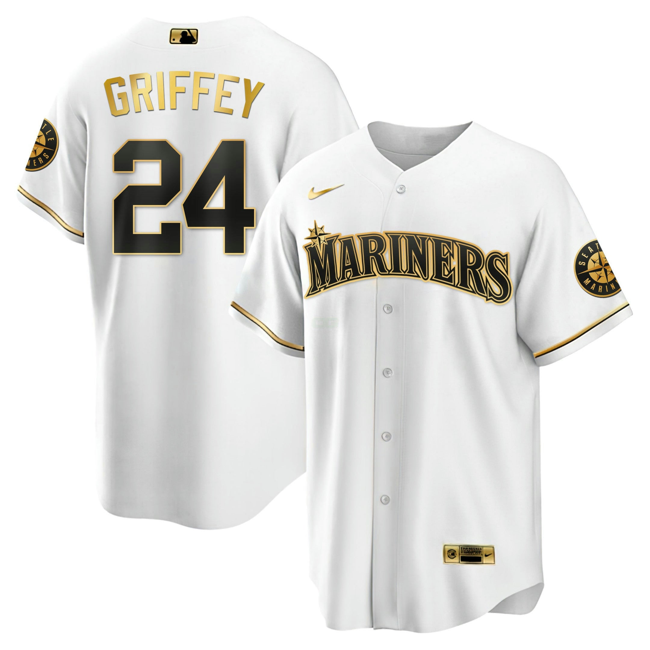 Camisa MLB Branca Dourada & Preta Dourada Jersey