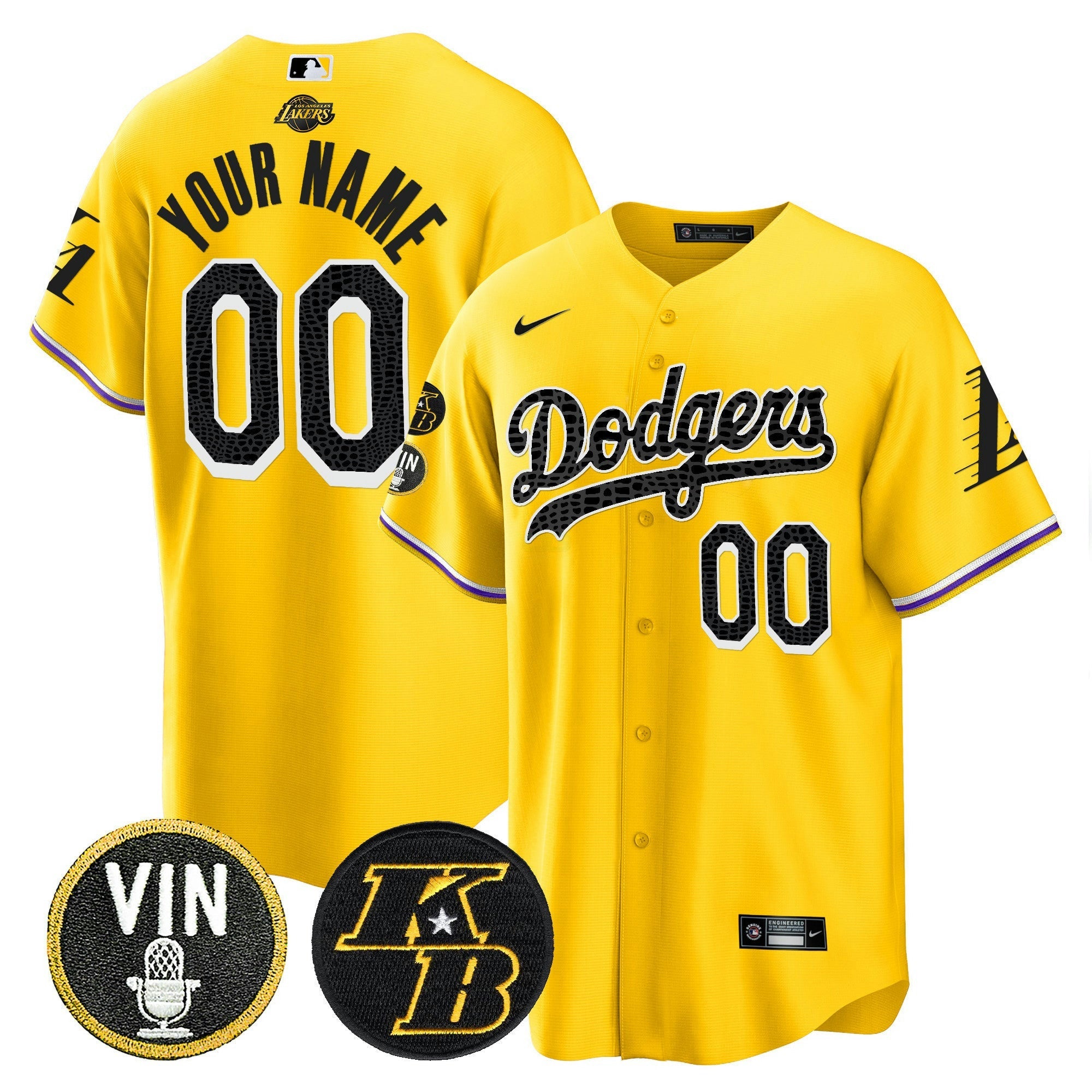 Camisa MLB Bryant & Vin Patch Cool Base Mamba Jersey