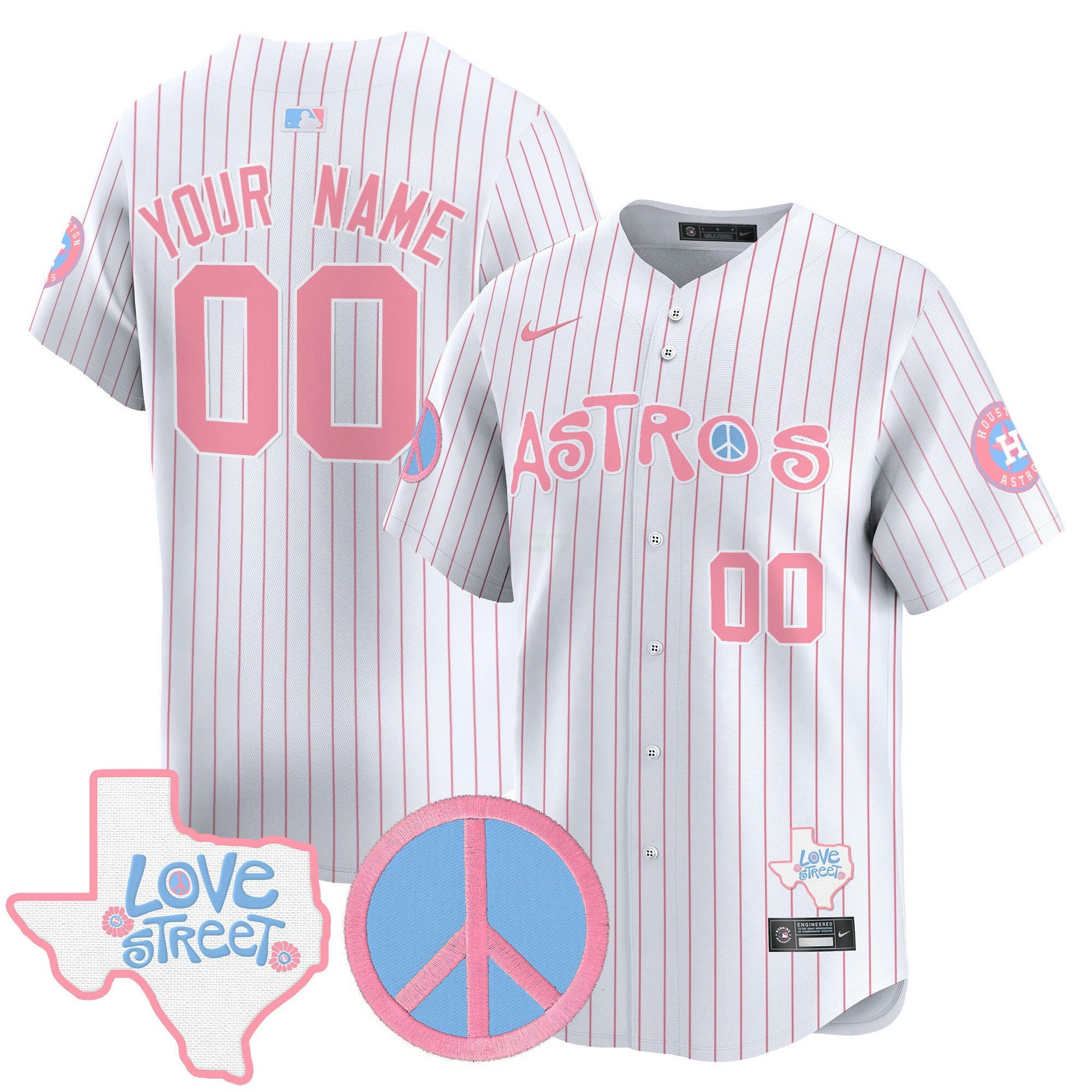 Camisa MLB Bubblegum Pink Robinson Patch Vapor Premier Limited Jersey