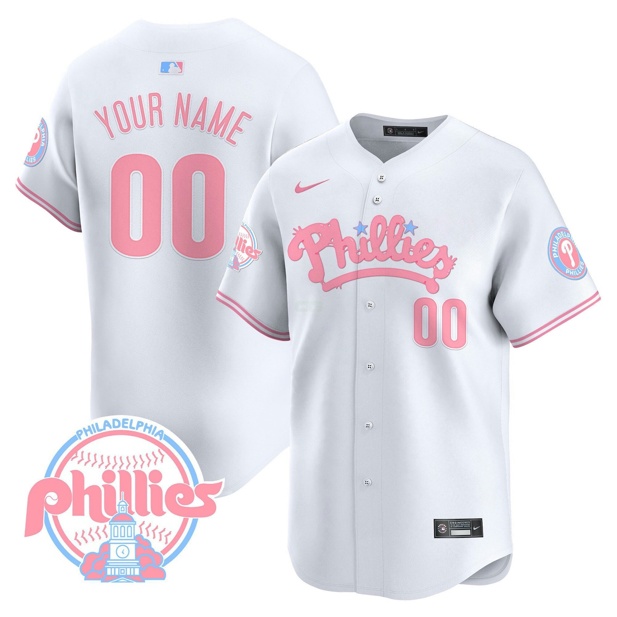Camisa MLB Bubblegum Pink Vapor Premier Limited Jersey