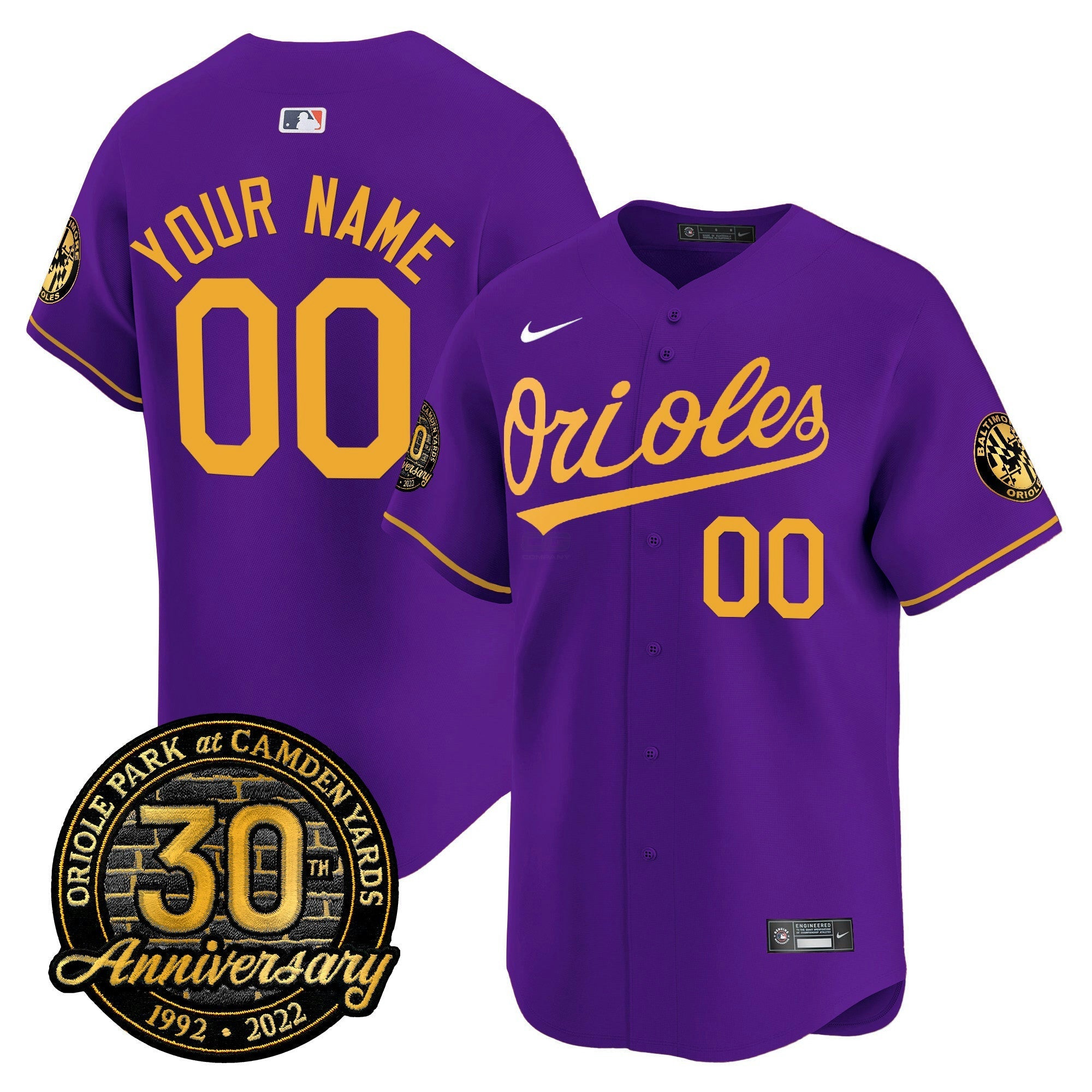 Camisa MLB Camden Yards 30th Anniversary Patch Vapor Premier Limited Jersey