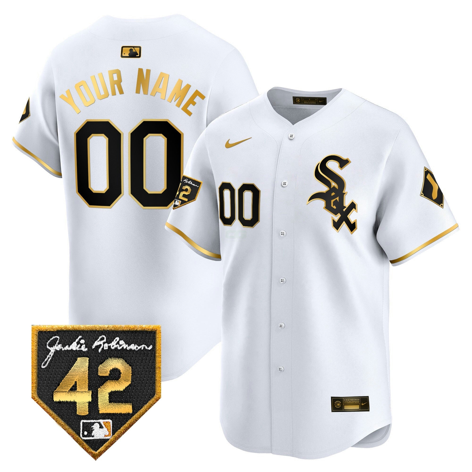 Camisa MLB Chicago 2024 Jackie Robinson Patch Vapor Premier Limited Jersey