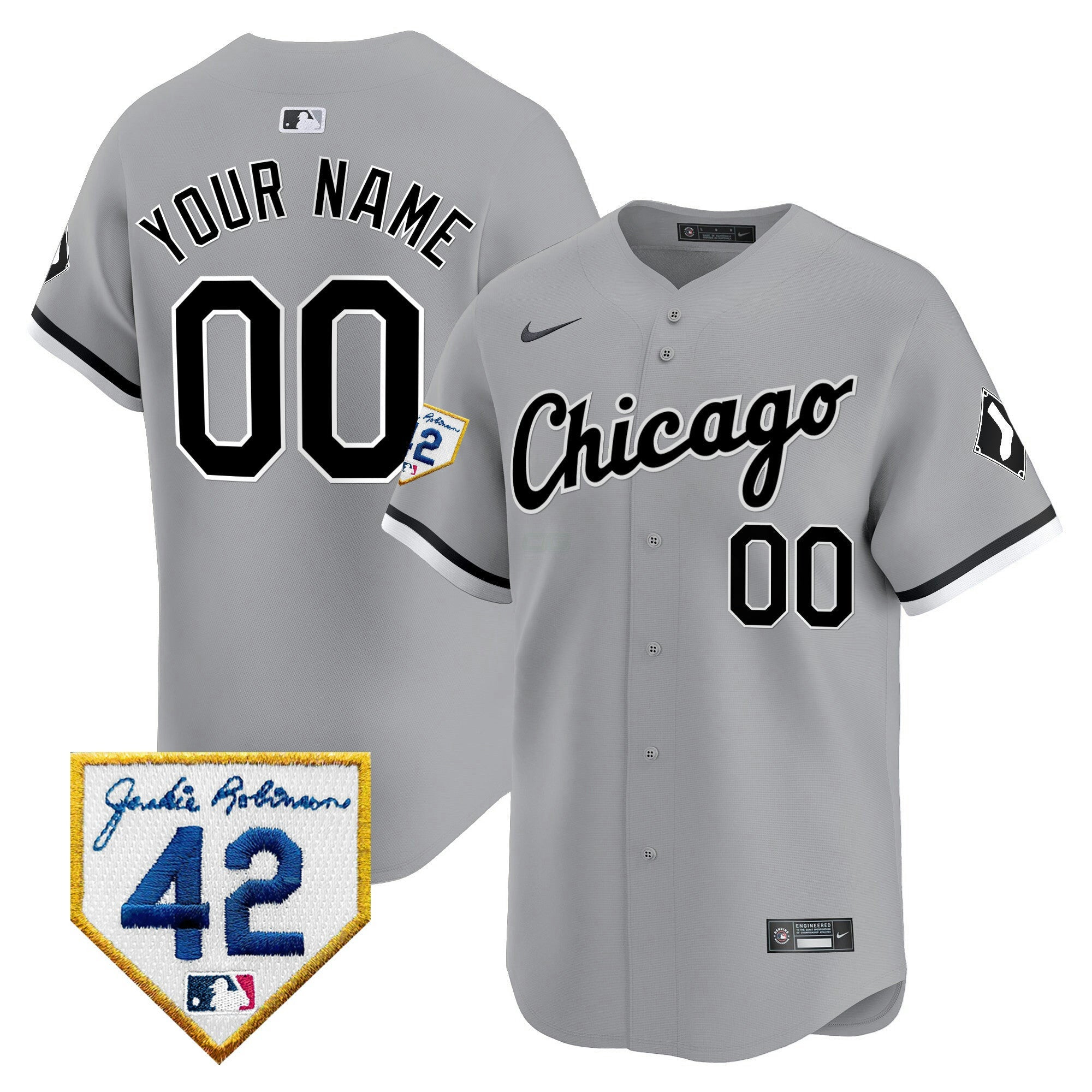 Camisa MLB Chicago 2024 Jackie Robinson Patch Vapor Premier Limited Jersey
