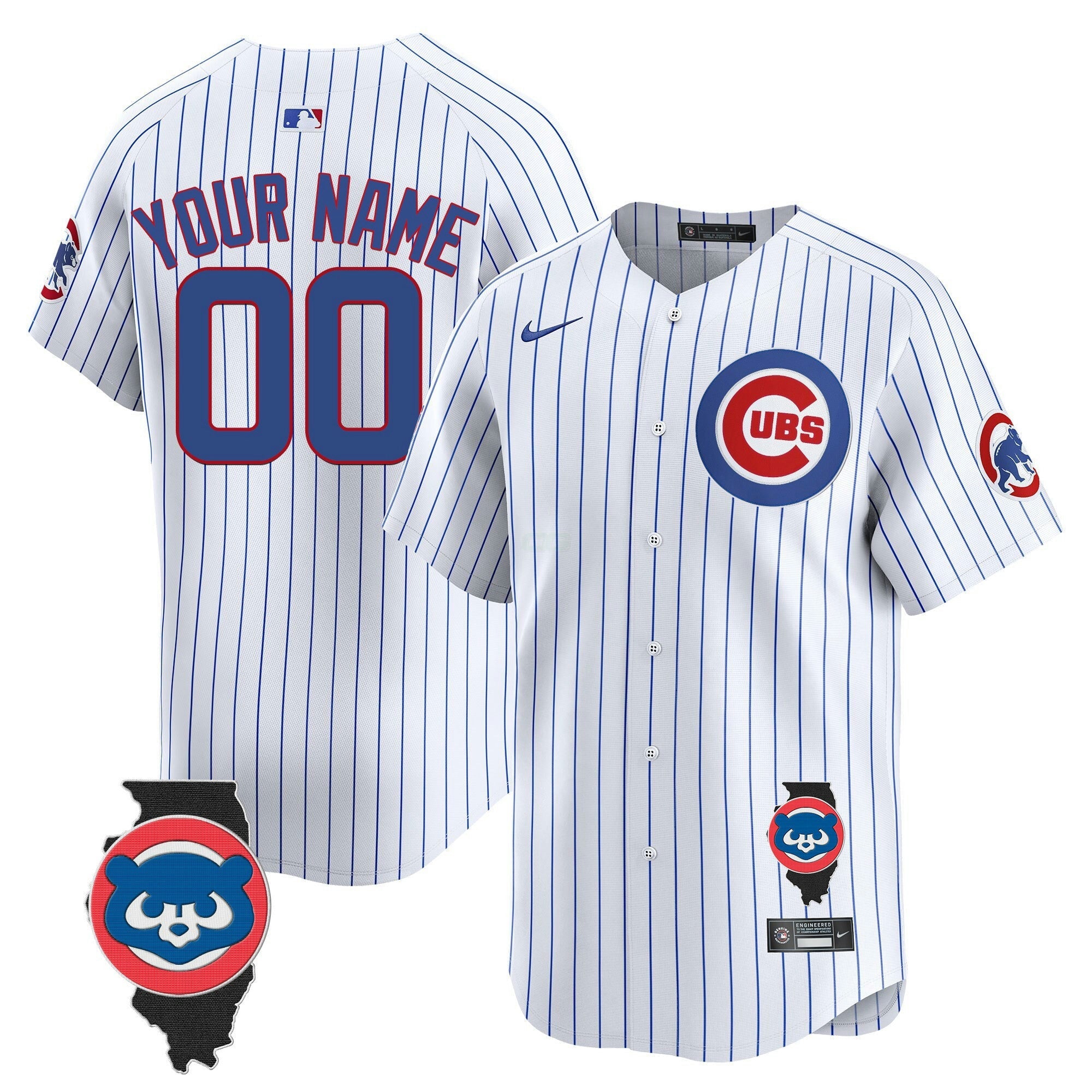 Camisa MLB Chicago Illinois Patch Vapor Premier Limited Jersey