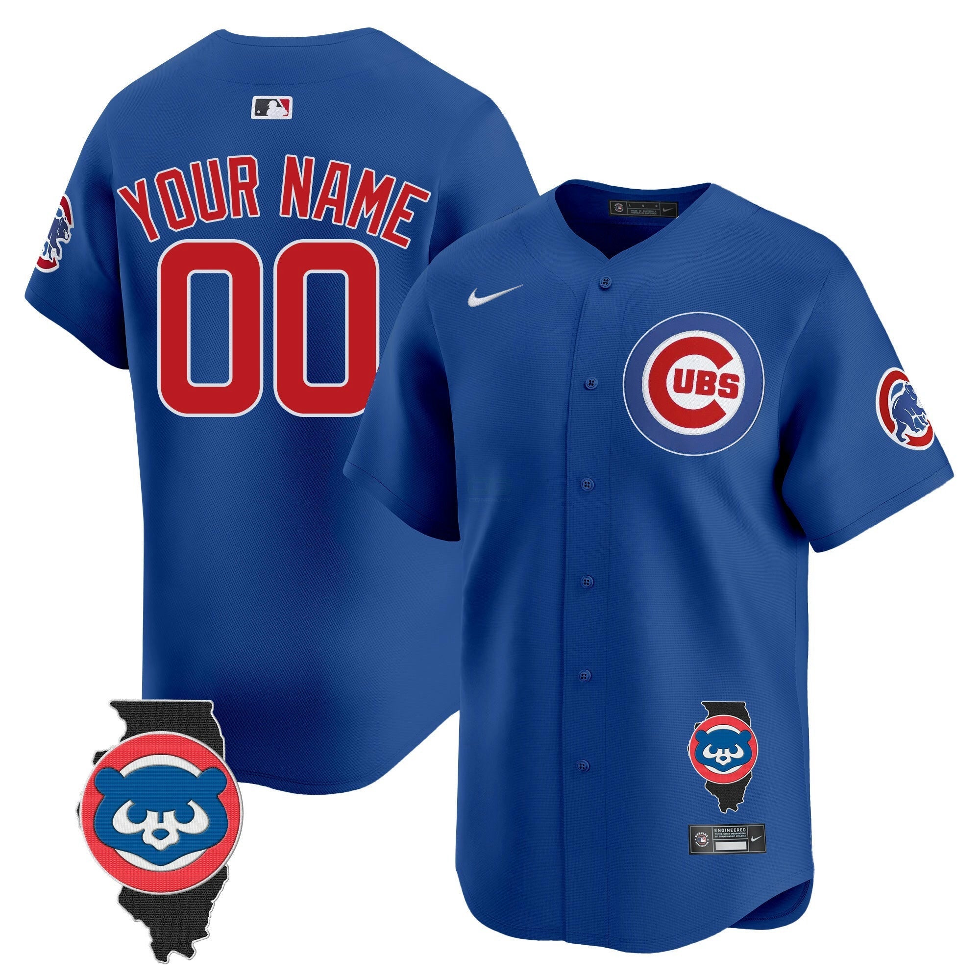 Camisa MLB Chicago Illinois Patch Vapor Premier Limited Jersey V2
