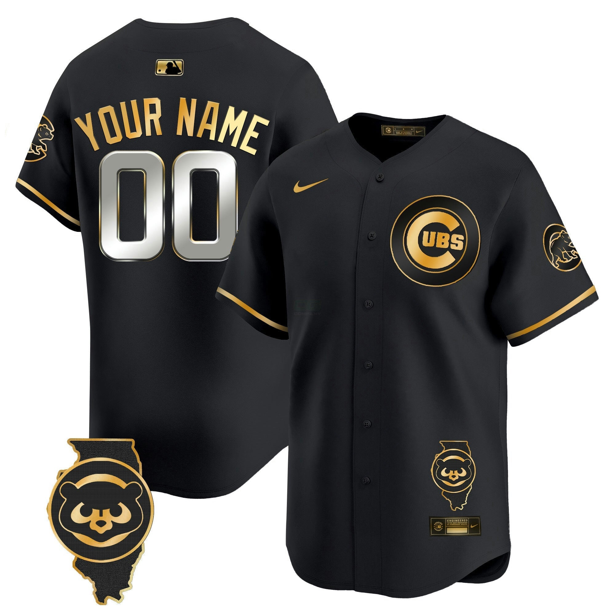 Camisa MLB Chicago Illinois Patch Vapor Premier Limited Jersey V2
