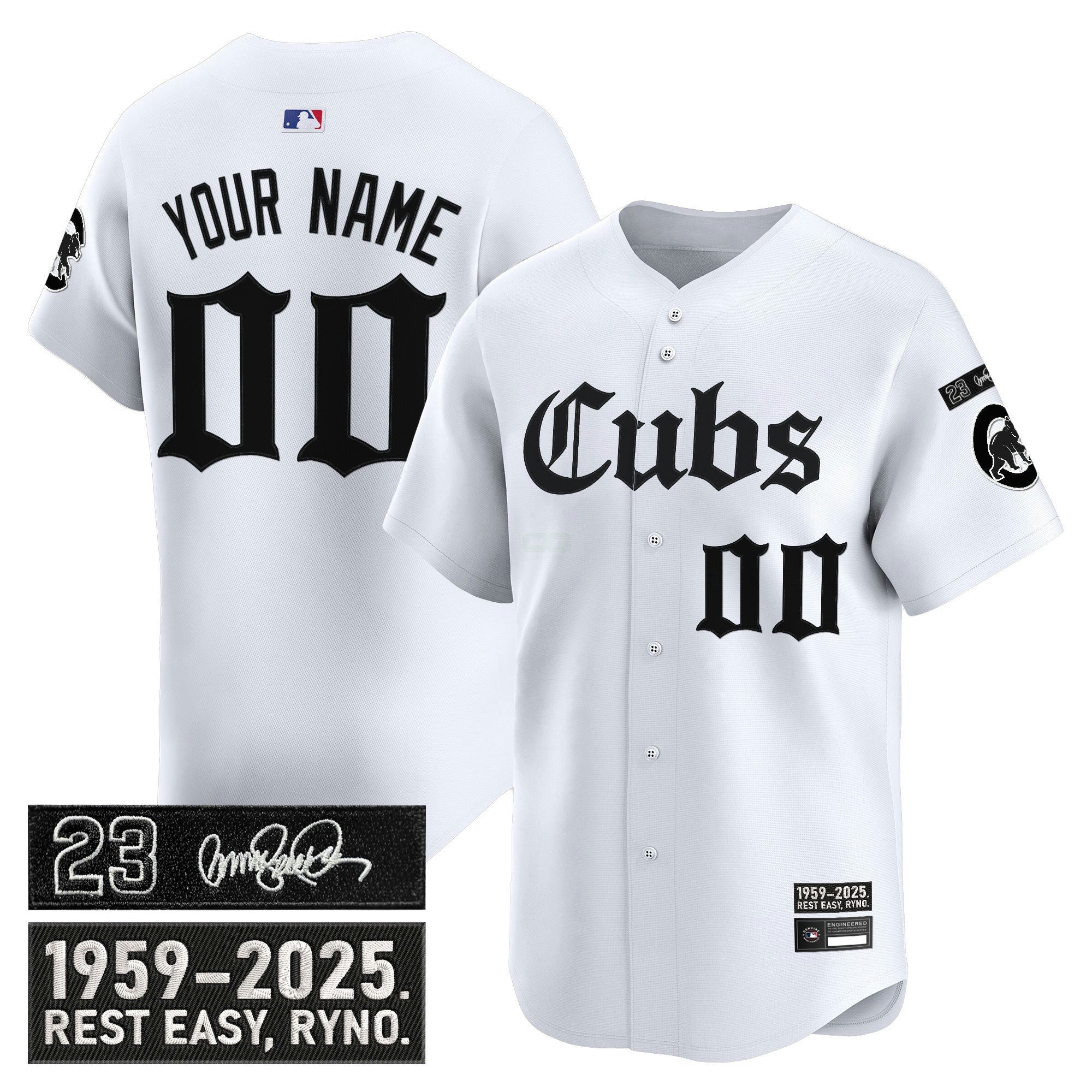 Camisa MLB Chicago ‘Ryne Sandberg Tribute’ Vapor Premier Limited Jersey – Gothic Edition