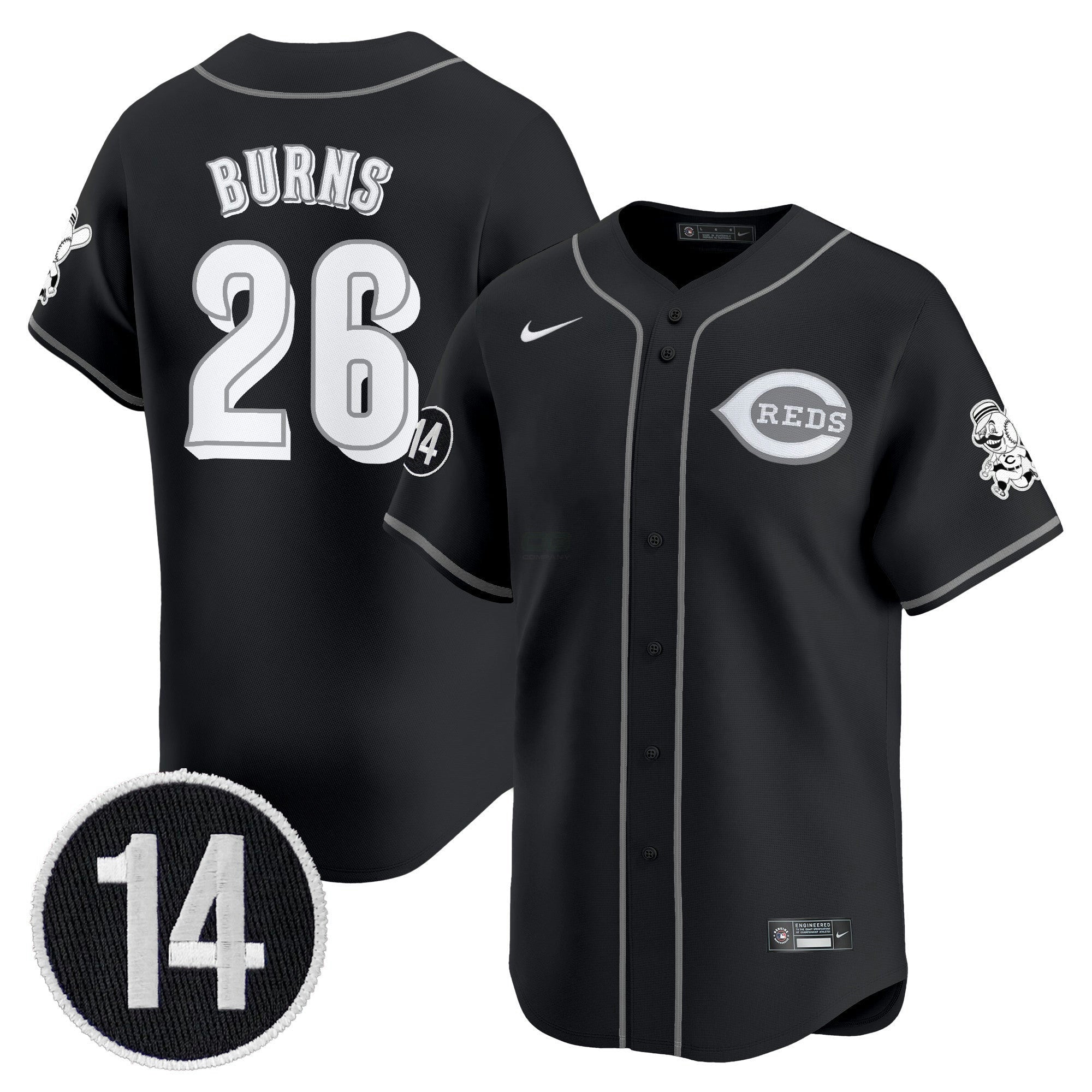 Camisa MLB Cincinnati 2025 Lights Out Vapor Premier Limited Jersey – Pete Rose Patch