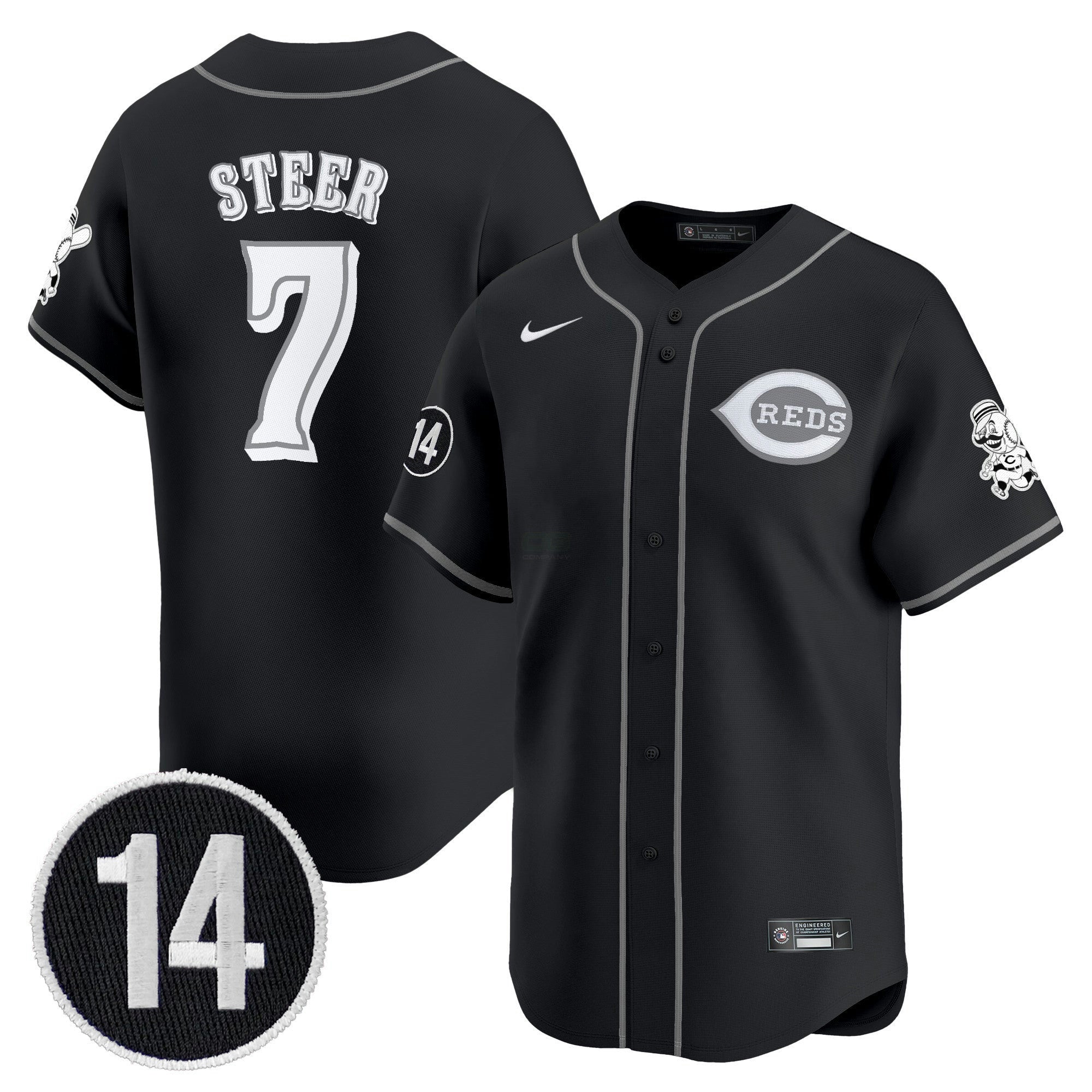 Camisa MLB Cincinnati 2025 Lights Out Vapor Premier Limited Jersey – Pete Rose Patch