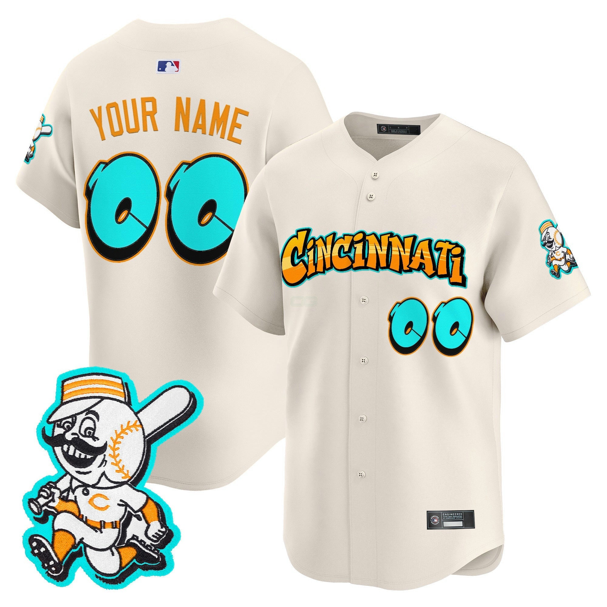 Camisa MLB Cincinnati ‘Graffiti Queen City Edition’ Vapor Premier Limited Jersey