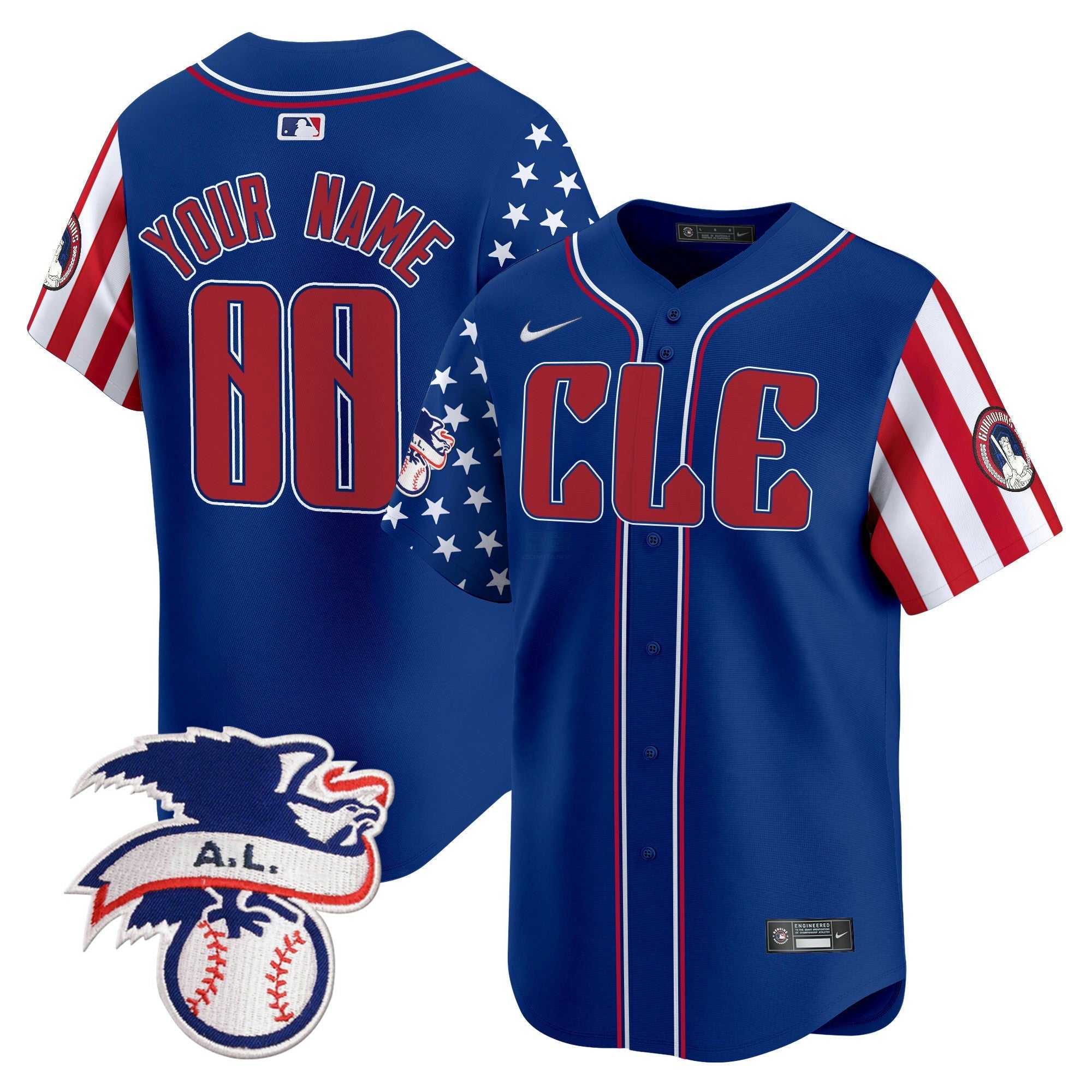 Camisa MLB Cleveland 2024 Fourth of July Vapor Premier Limited Jersey