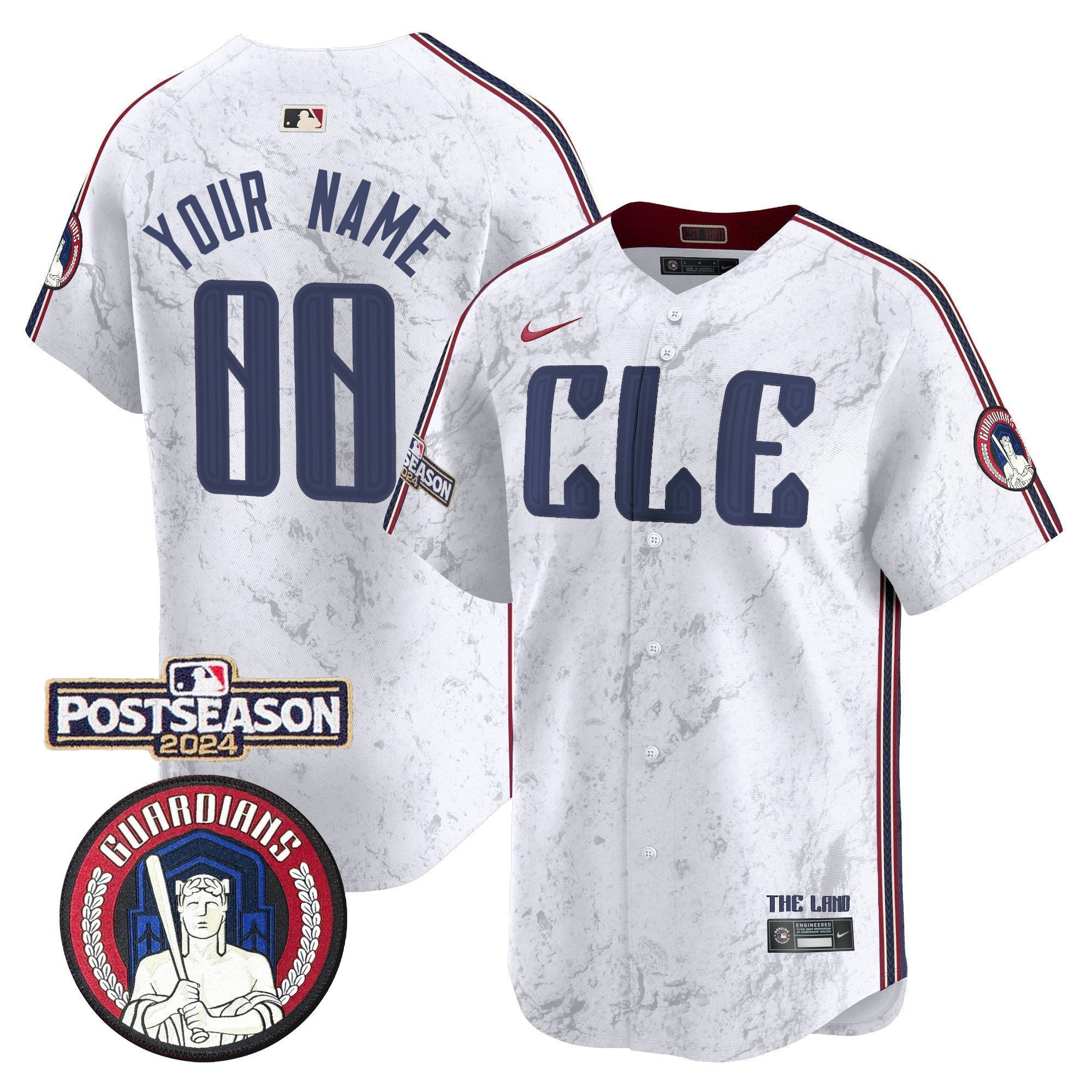 Camisa MLB Cleveland 2024 Postseason Patch City Connect Vapor Premier Limited Jersey