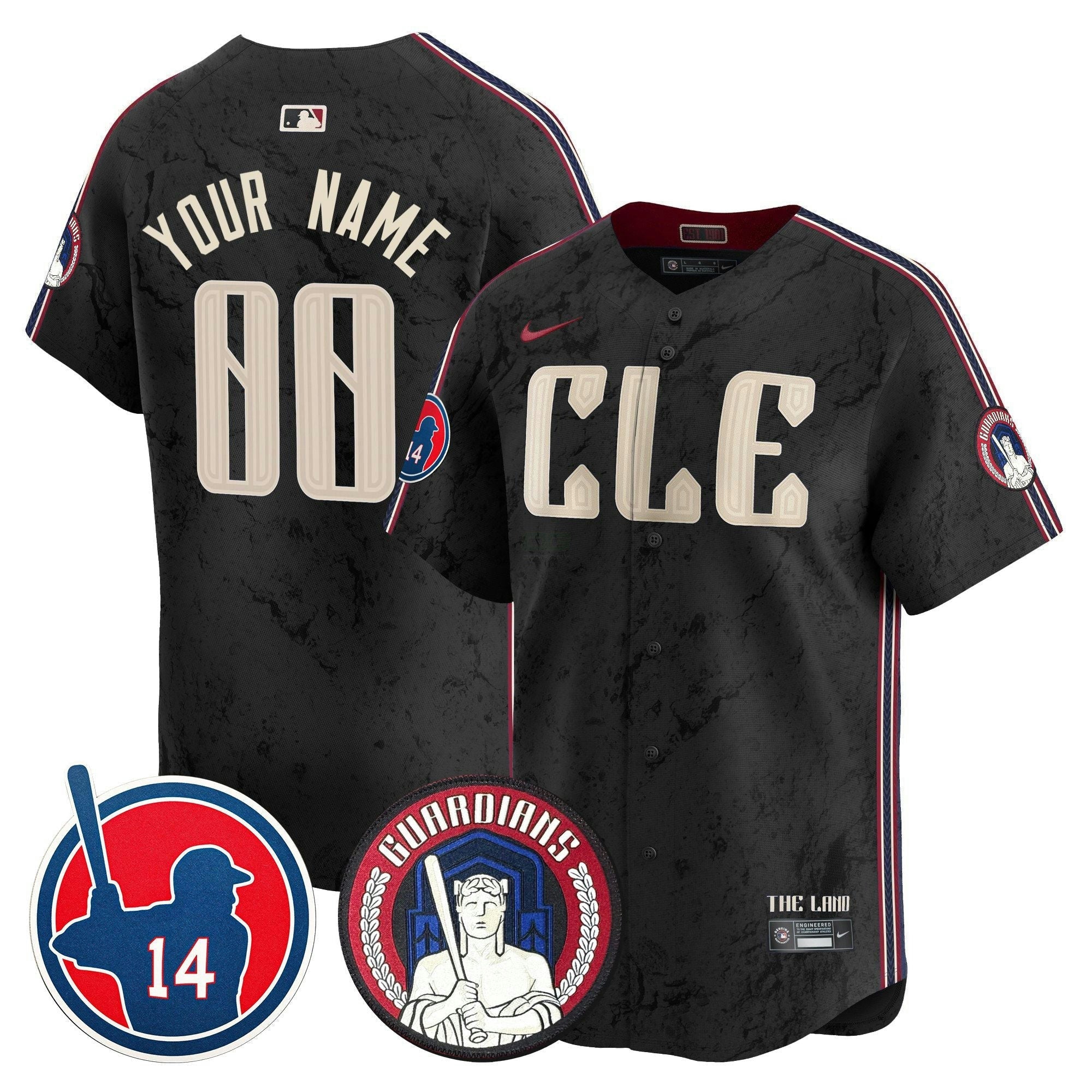 Camisa MLB Cleveland Larry Doby Patch City Connect Vapor Premier Limited Jersey