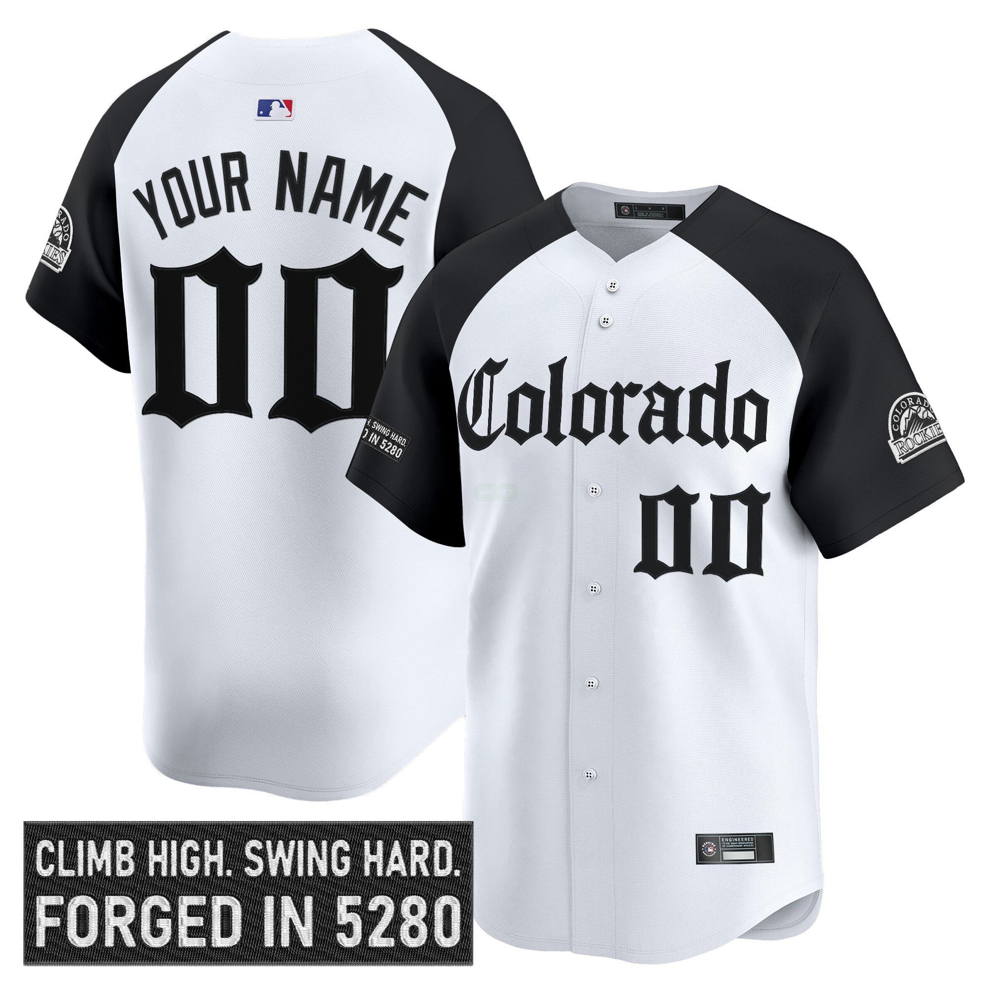Camisa MLB Colorado ‘Gothic Mile High Shadows Edition’ Vapor Premier Limited Jersey