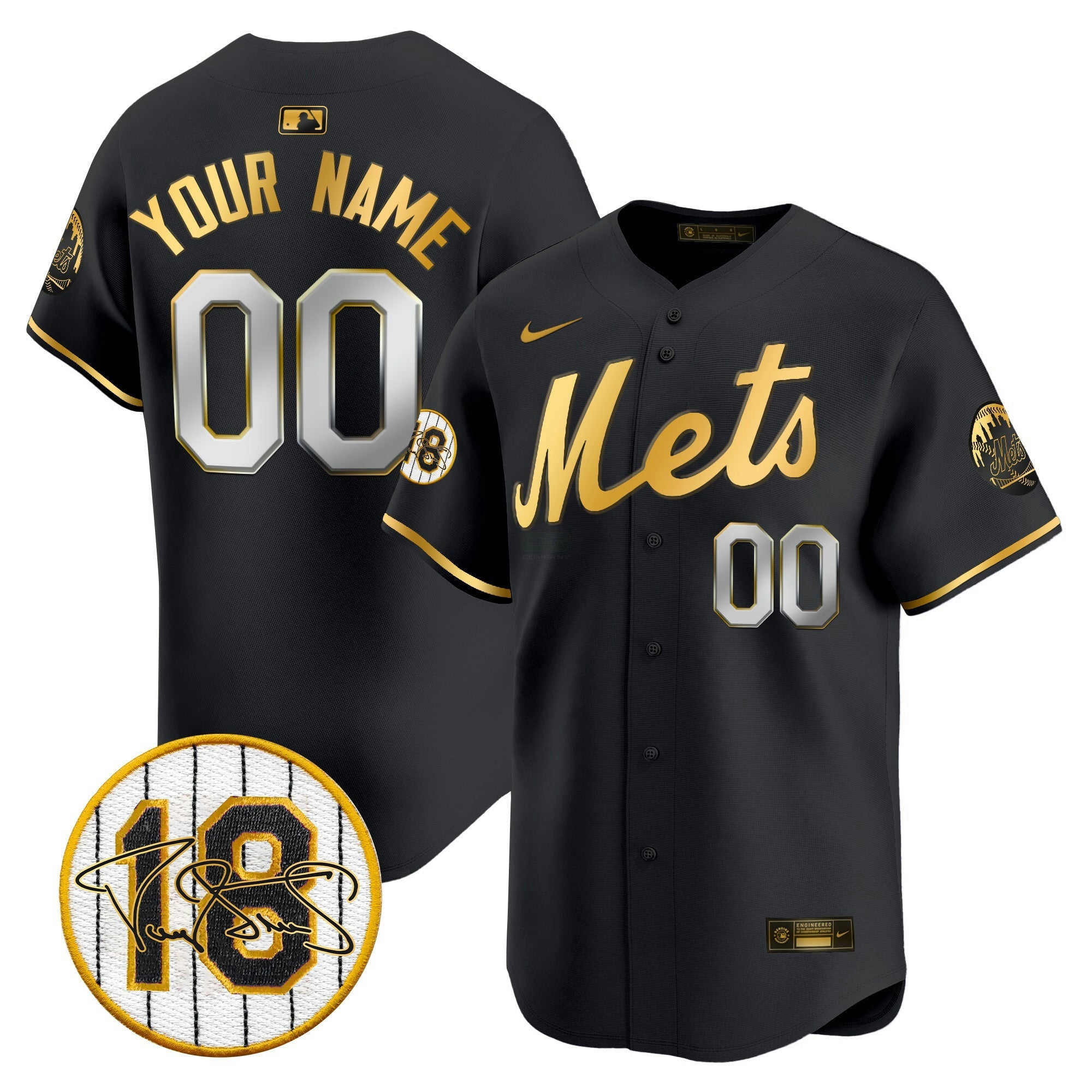Camisa MLB Darryl Strawberry Patch Vapor Premier Limited Jersey
