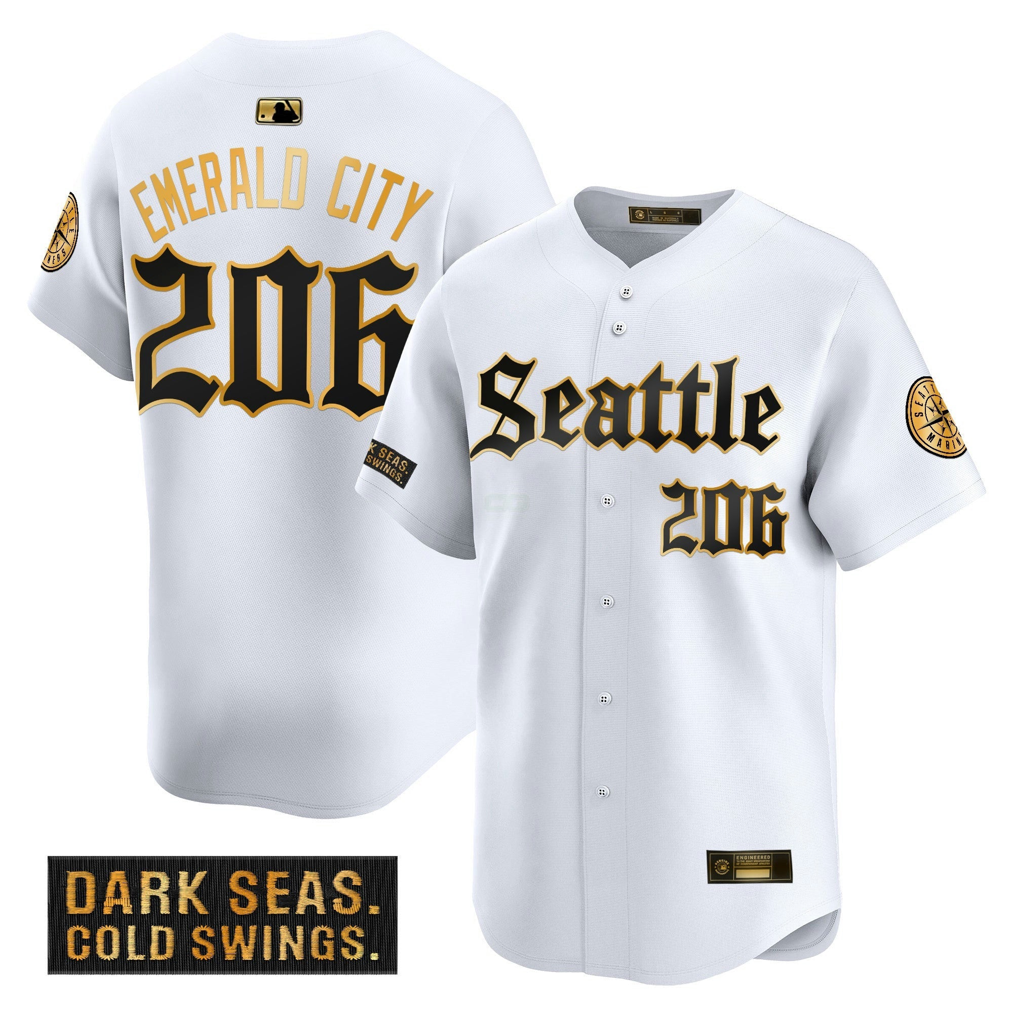 Camisa MLB Deep Sea Gothic Edition’ Dourada Limited Jersey