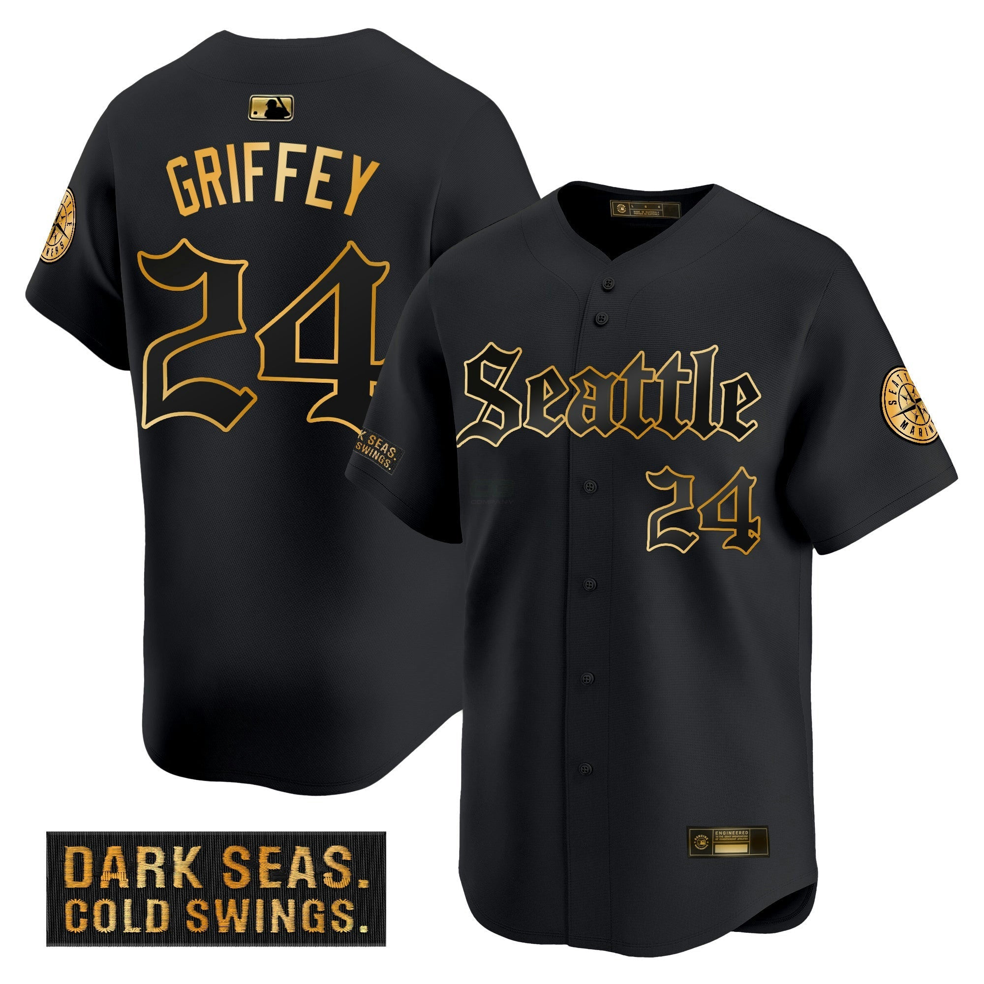Camisa MLB Deep Sea Gothic Edition’ Dourada Limited Jersey